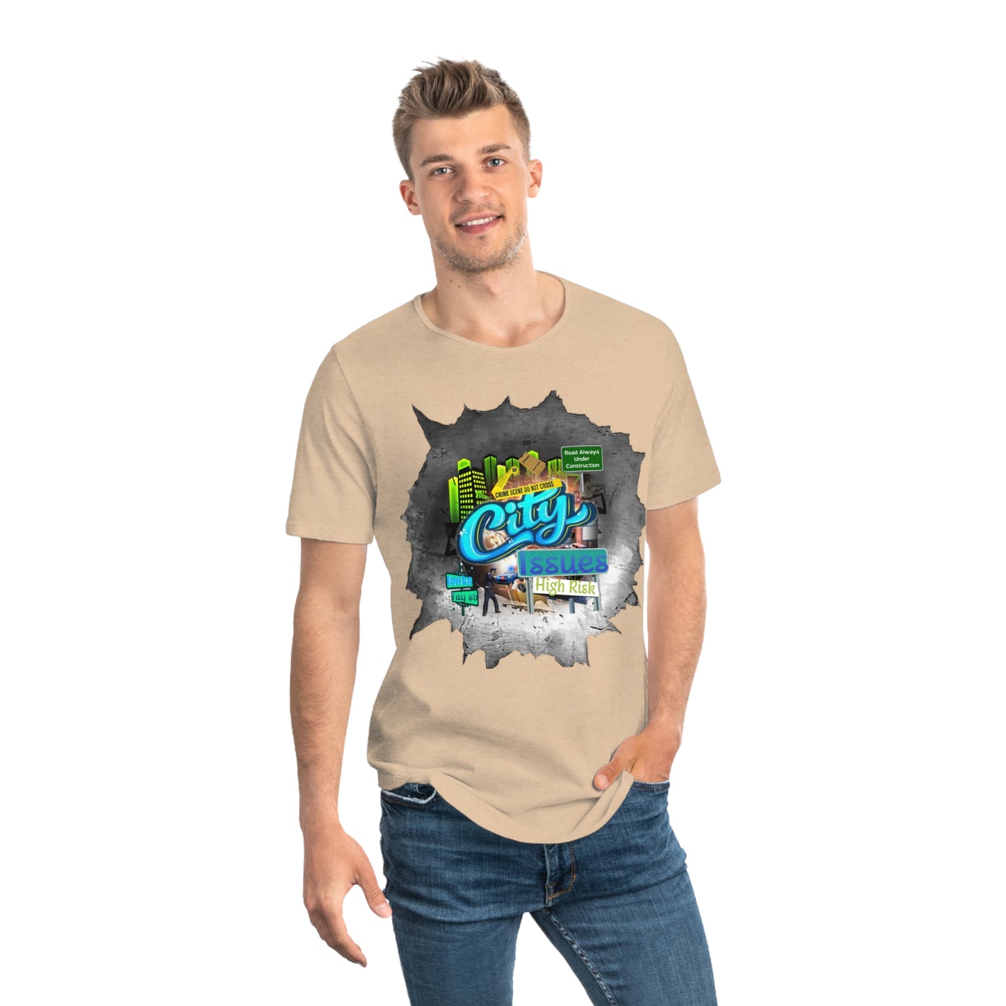 Men's Jersey Curved Hem Tee