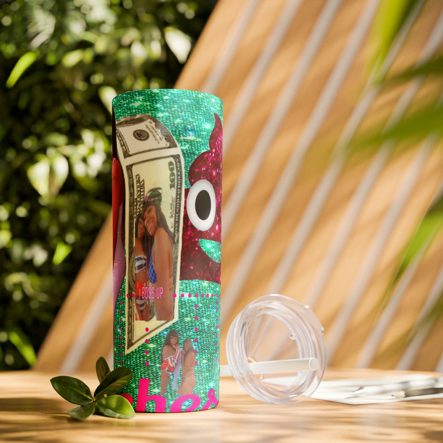 Skinny Tumbler with Straw, 20oz