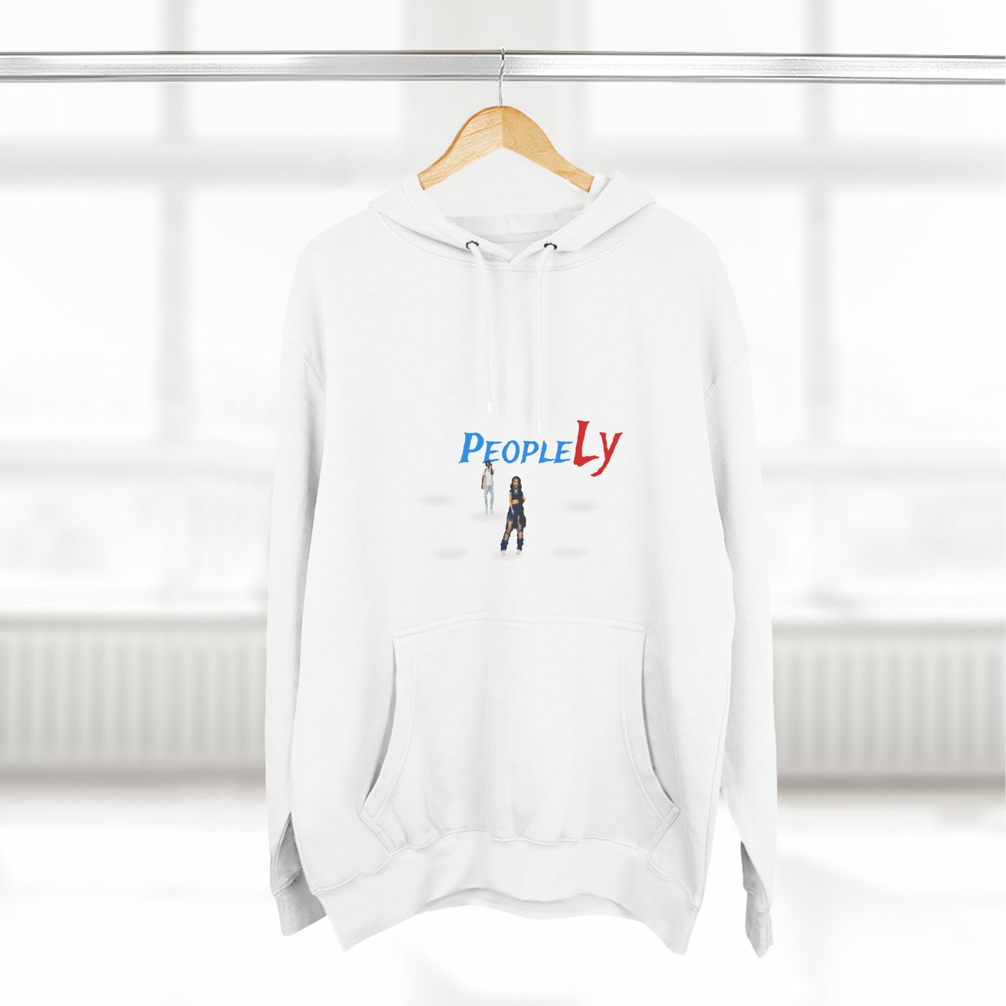Three-Panel Fleece Hoodie