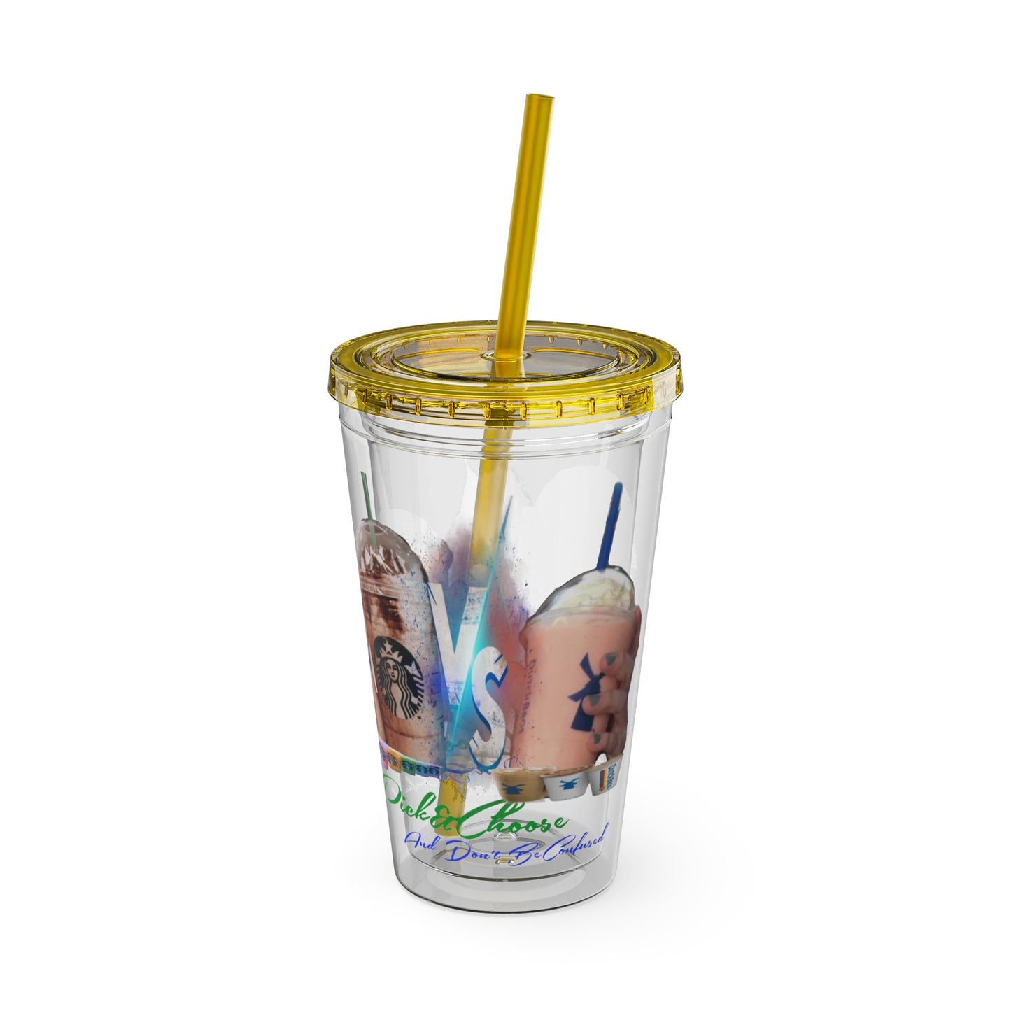 Sunsplash Tumbler with Straw, 16oz