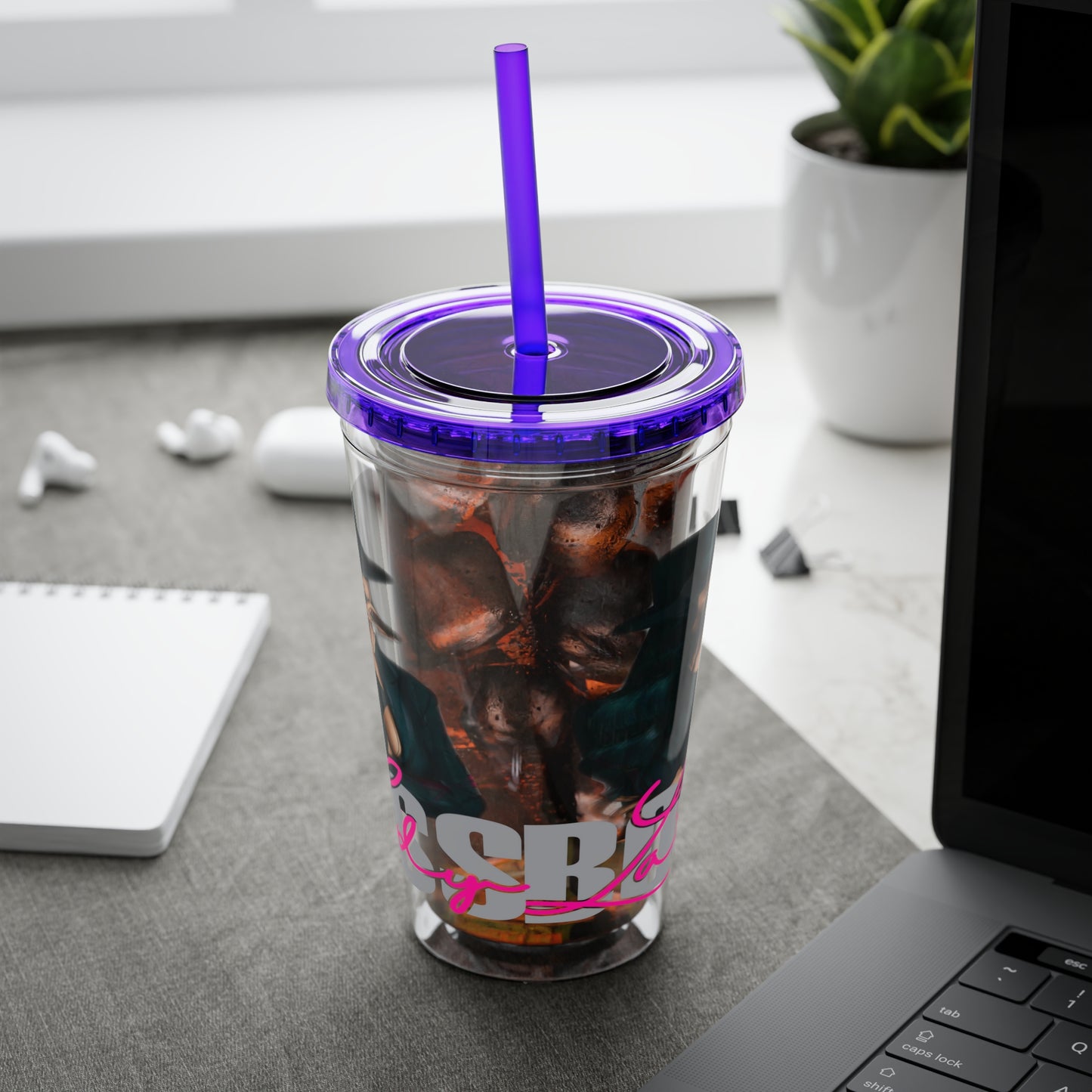 Sunsplash Tumbler with Straw, 16oz