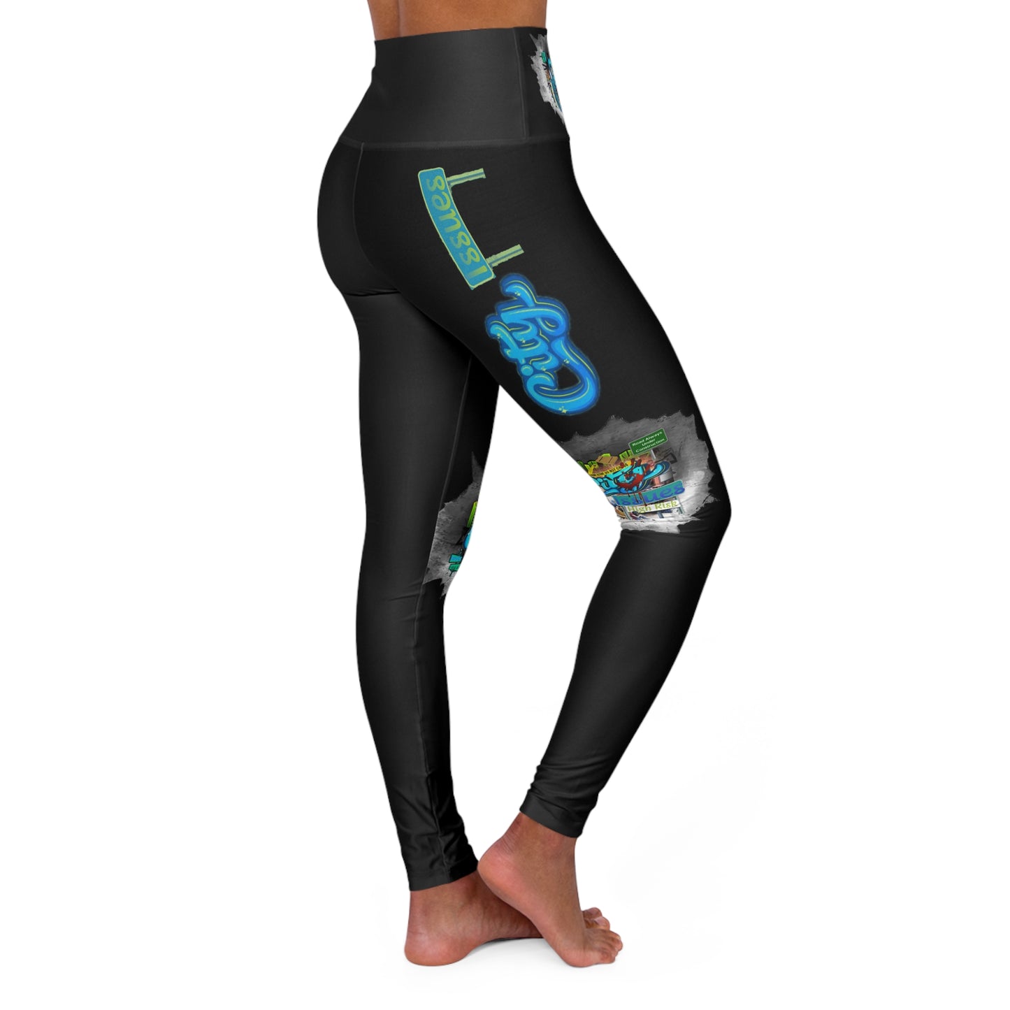 High Waisted Yoga Leggings (AOP)