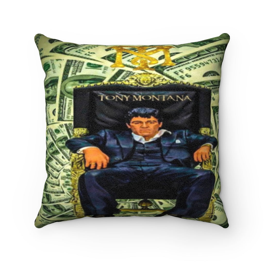 Faux Suede Square Pillow Case