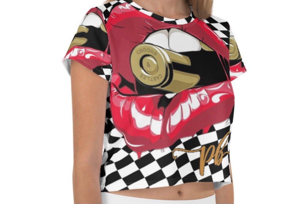 all over print Crop top