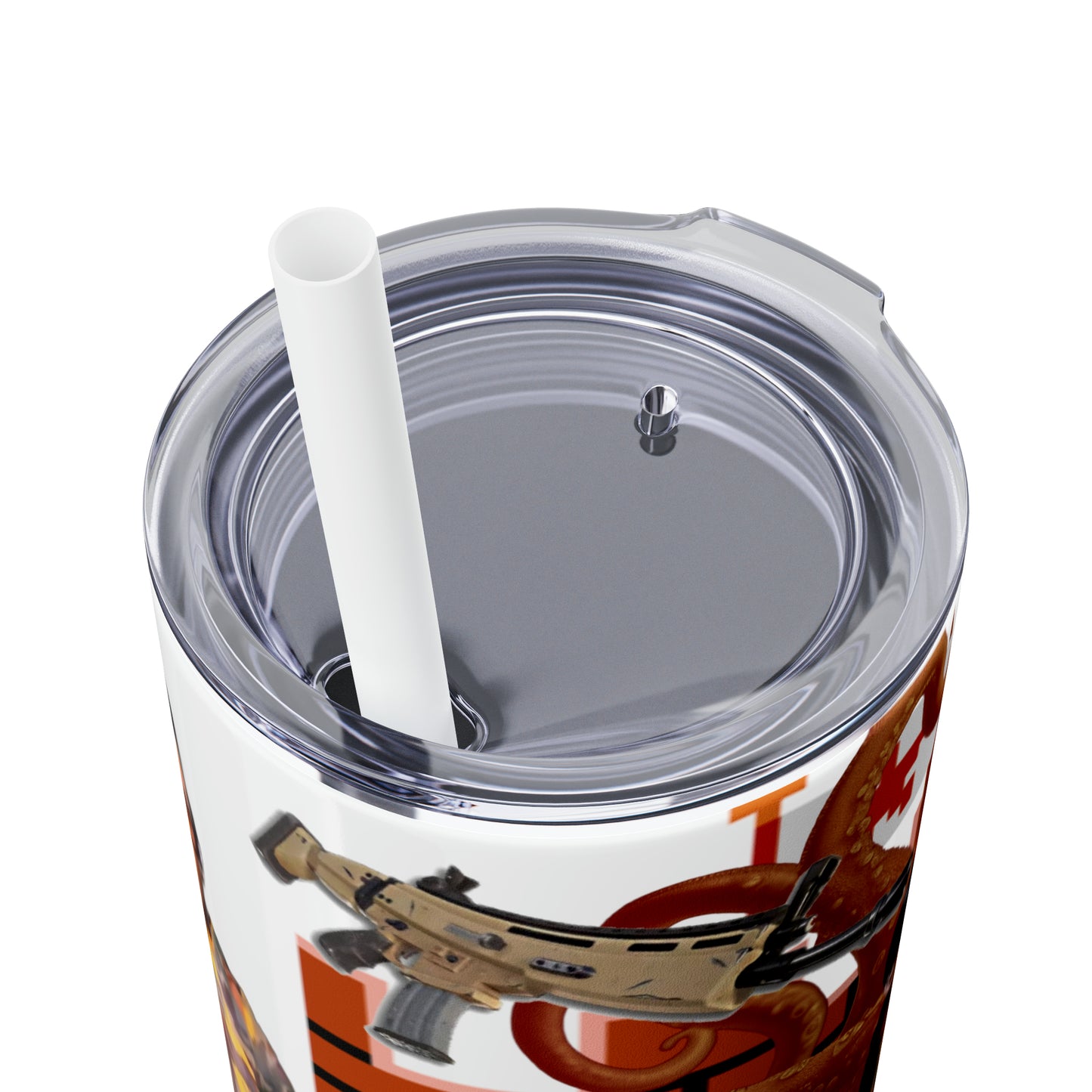 Skinny Tumbler with Straw, 20oz