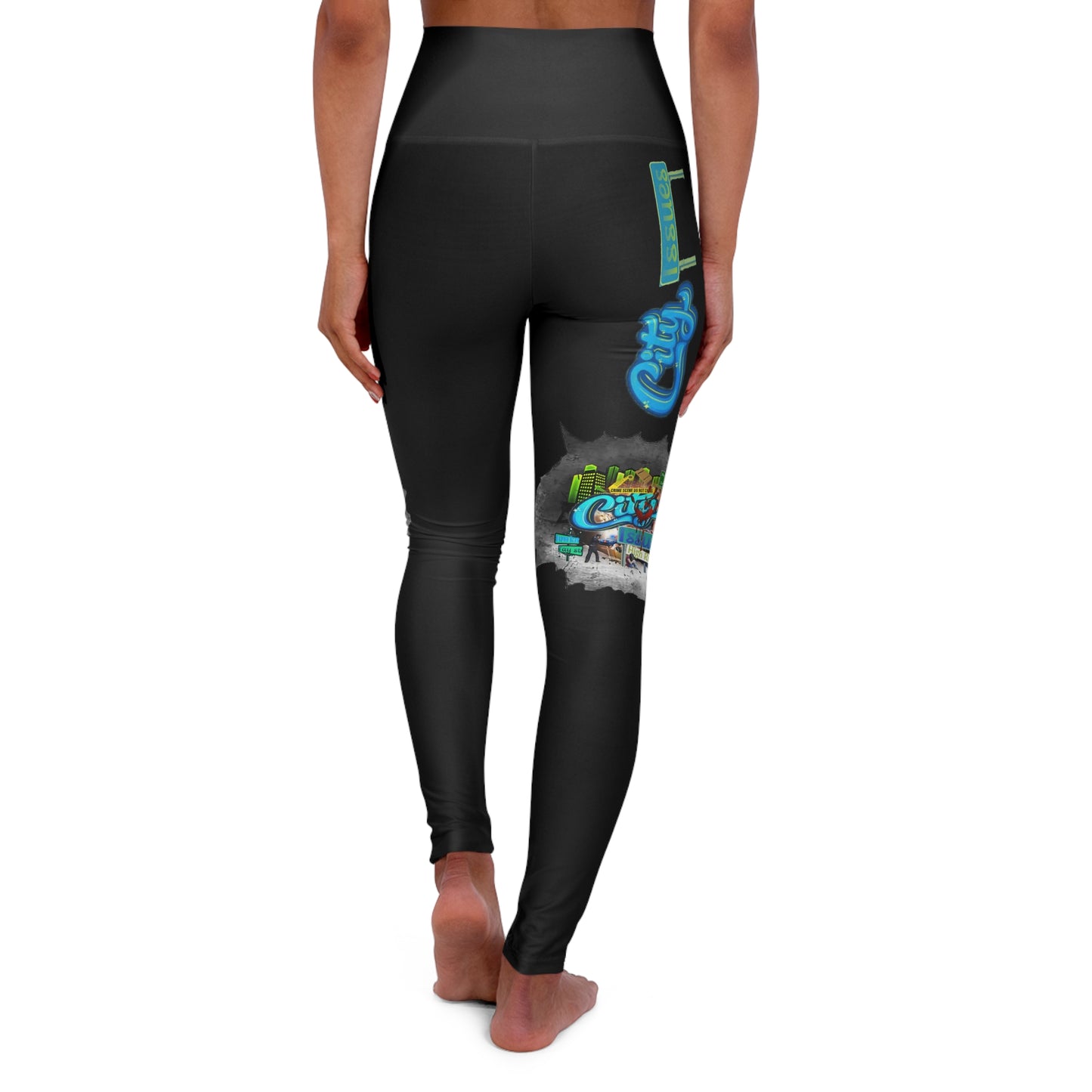 High Waisted Yoga Leggings (AOP)