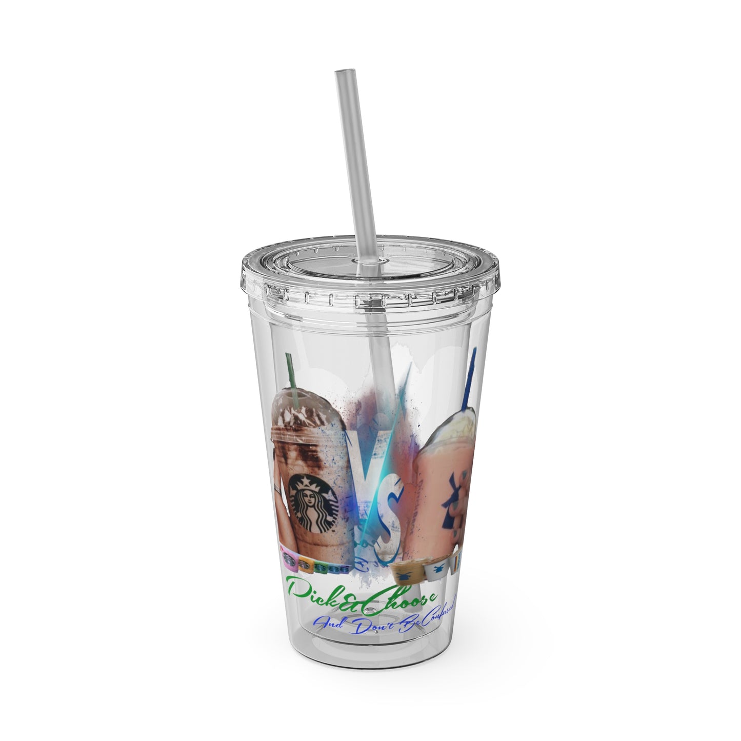 Sunsplash Tumbler with Straw, 16oz