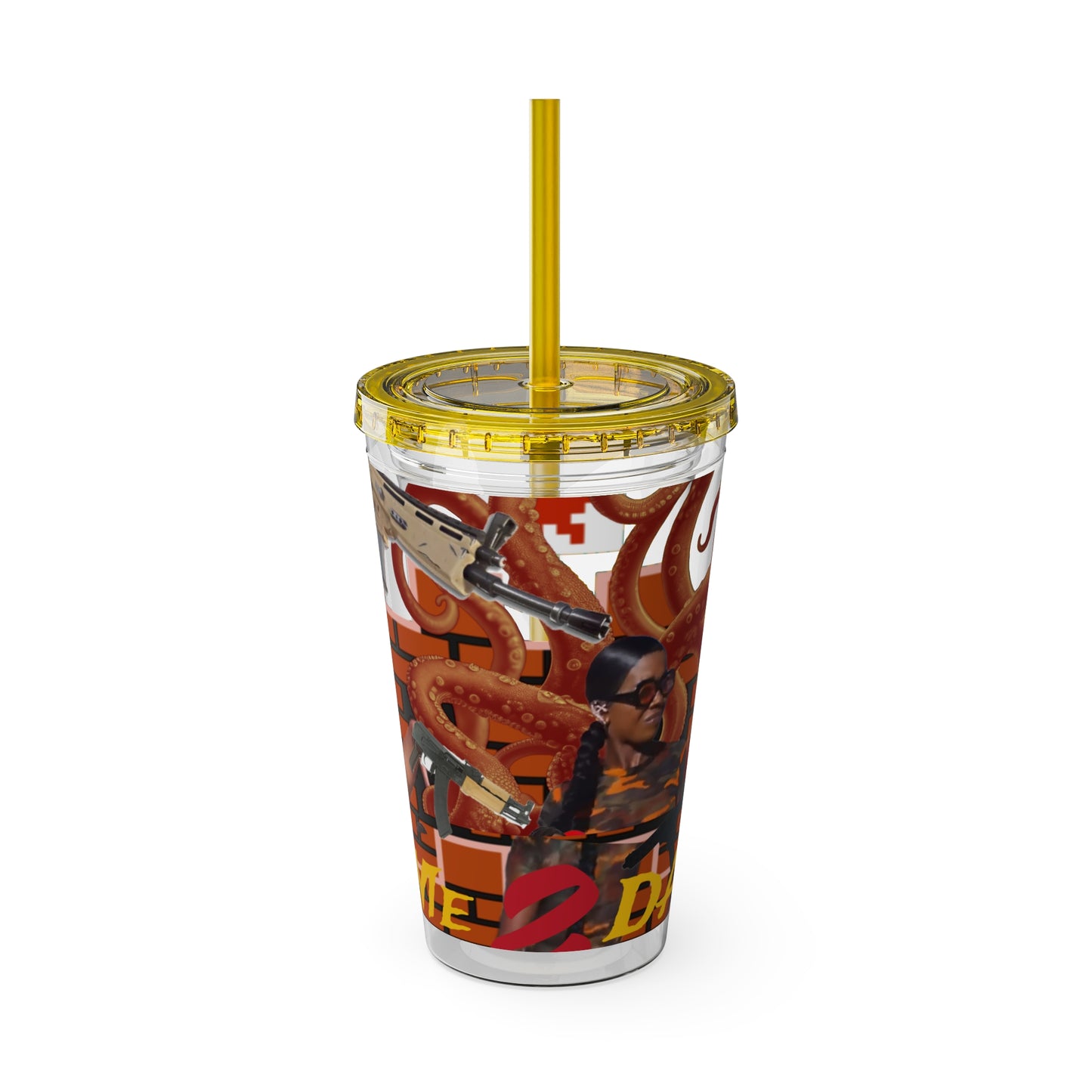 Sunsplash Tumbler with Straw, 16oz