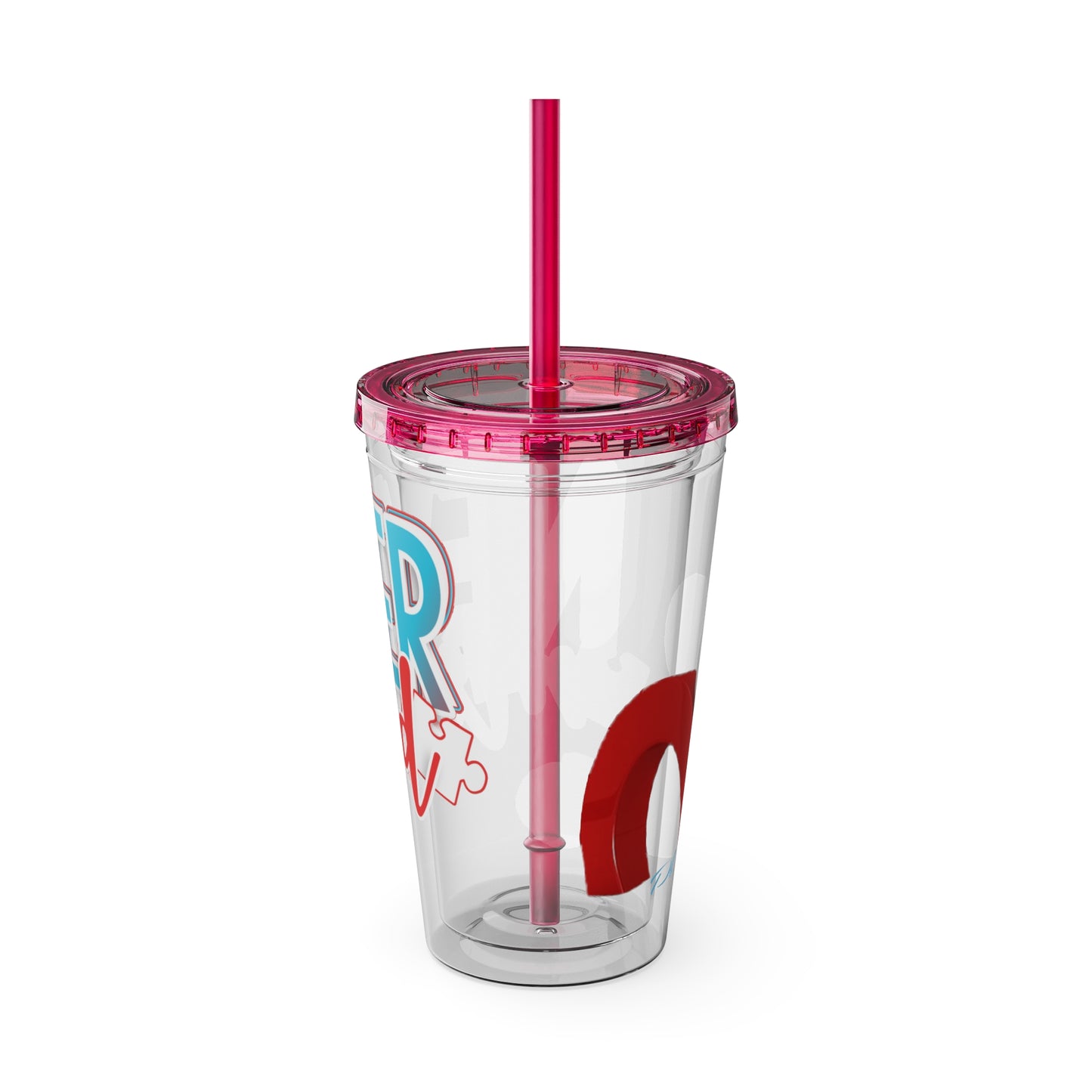 Sunsplash Tumbler with Straw, 16oz