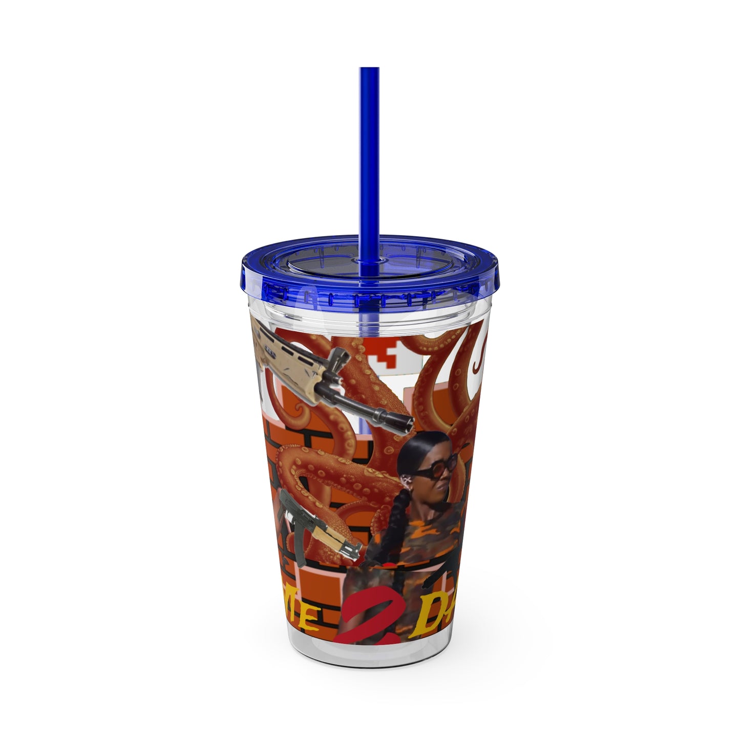 Sunsplash Tumbler with Straw, 16oz