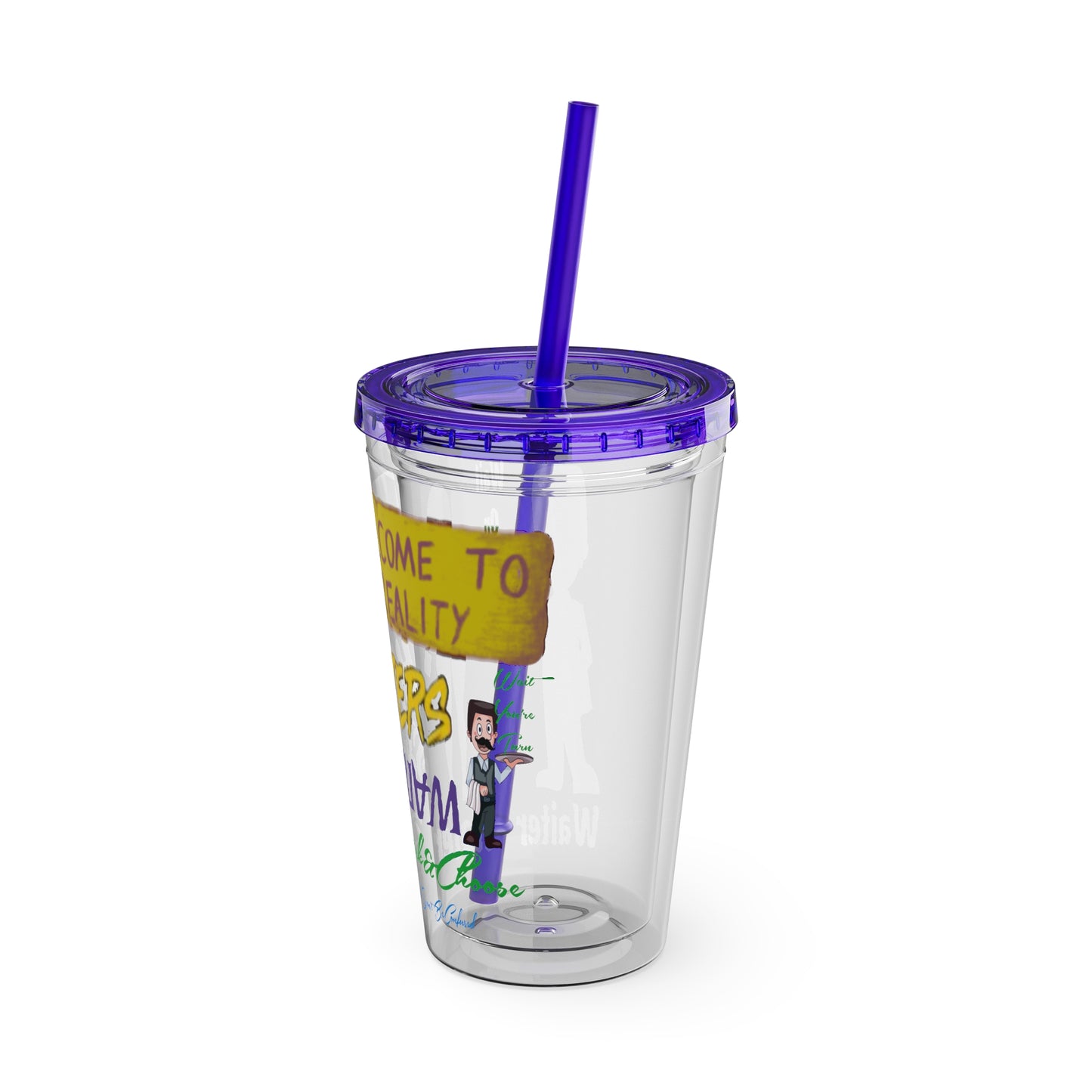 Sunsplash Tumbler with Straw, 16oz