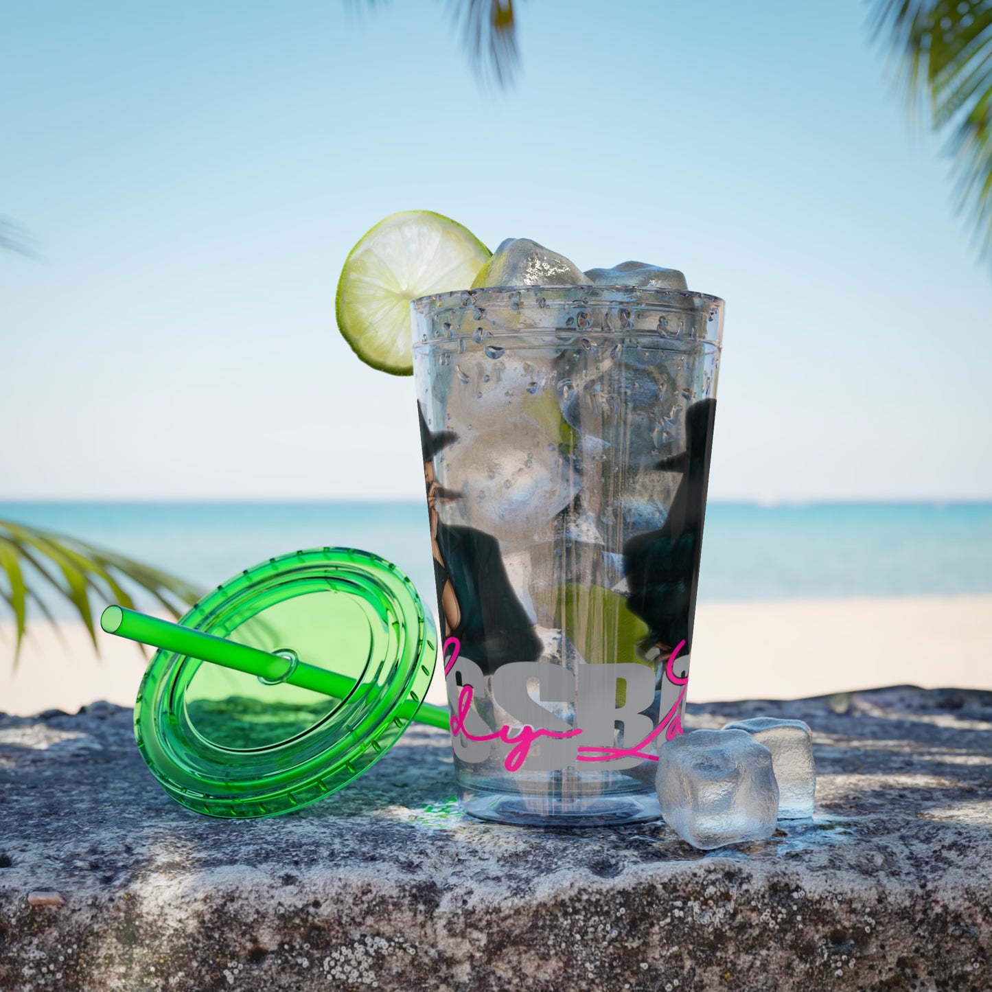 Sunsplash Tumbler with Straw, 16oz