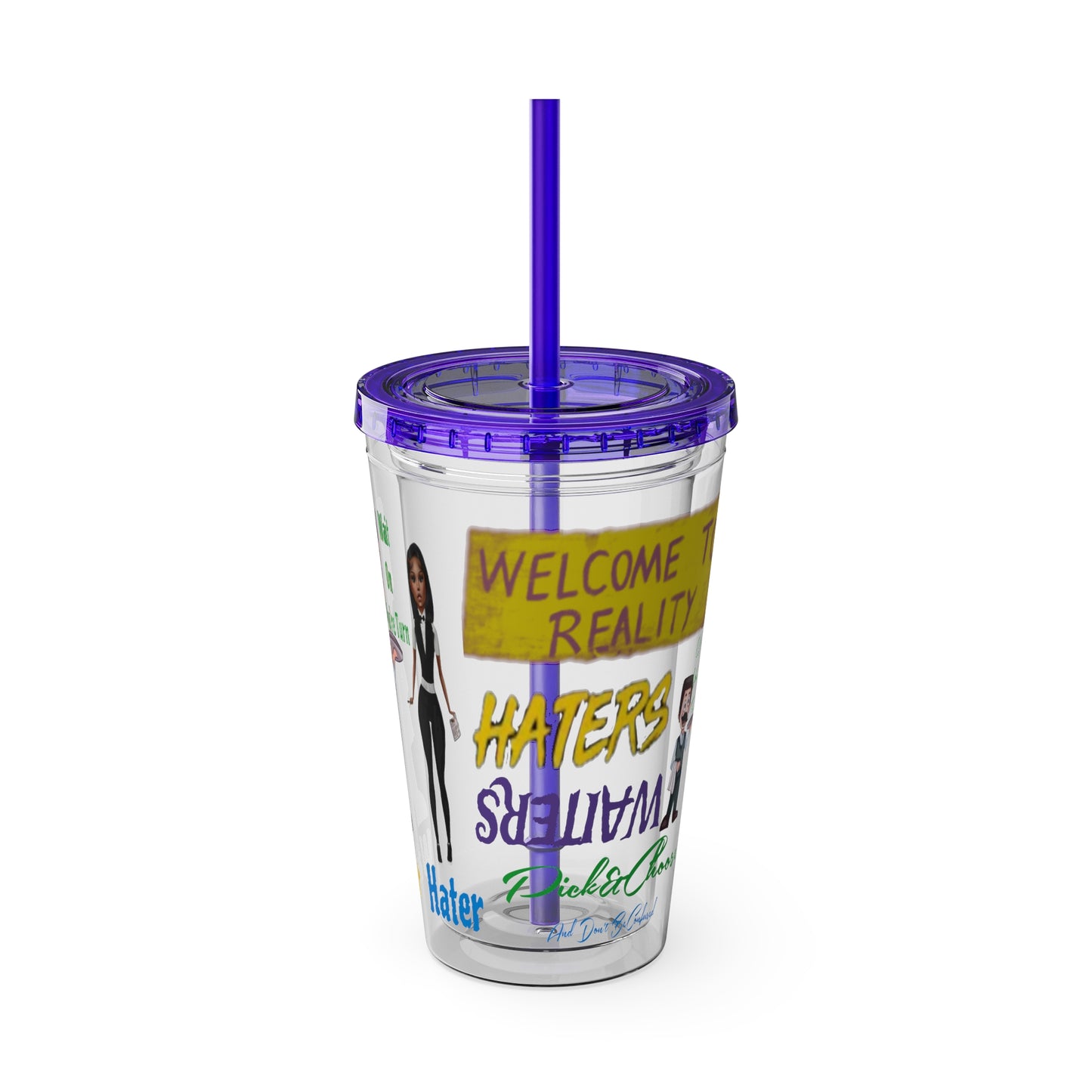 Sunsplash Tumbler with Straw, 16oz