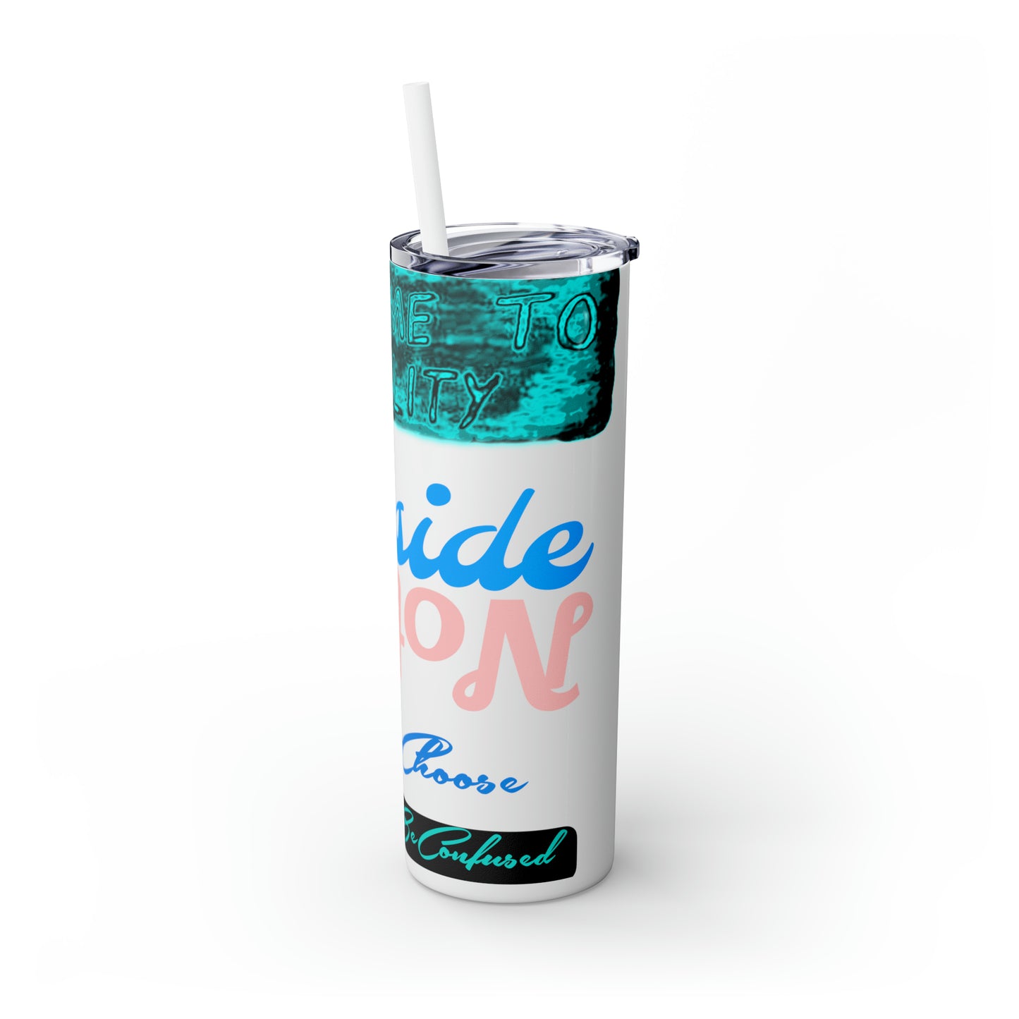 Skinny Tumbler with Straw, 20oz