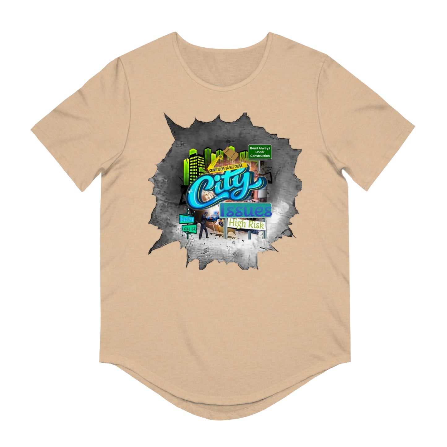 Men's Jersey Curved Hem Tee