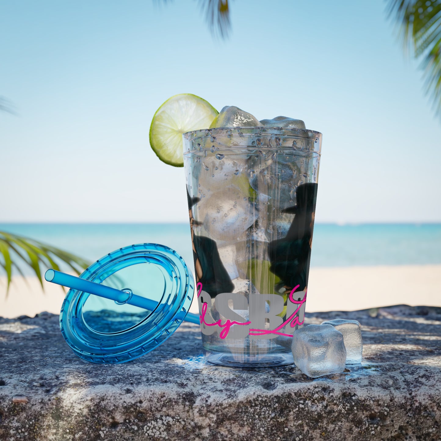 Sunsplash Tumbler with Straw, 16oz