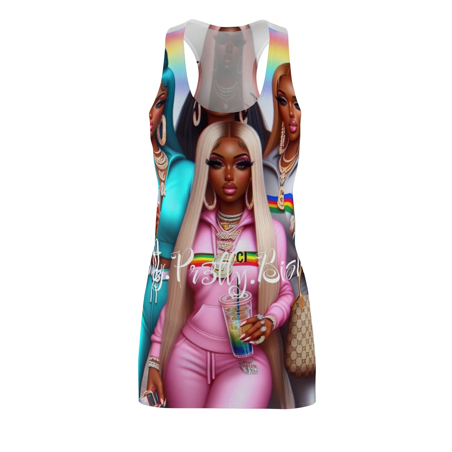 Women's Cut & Sew Racerback Dress (AOP)