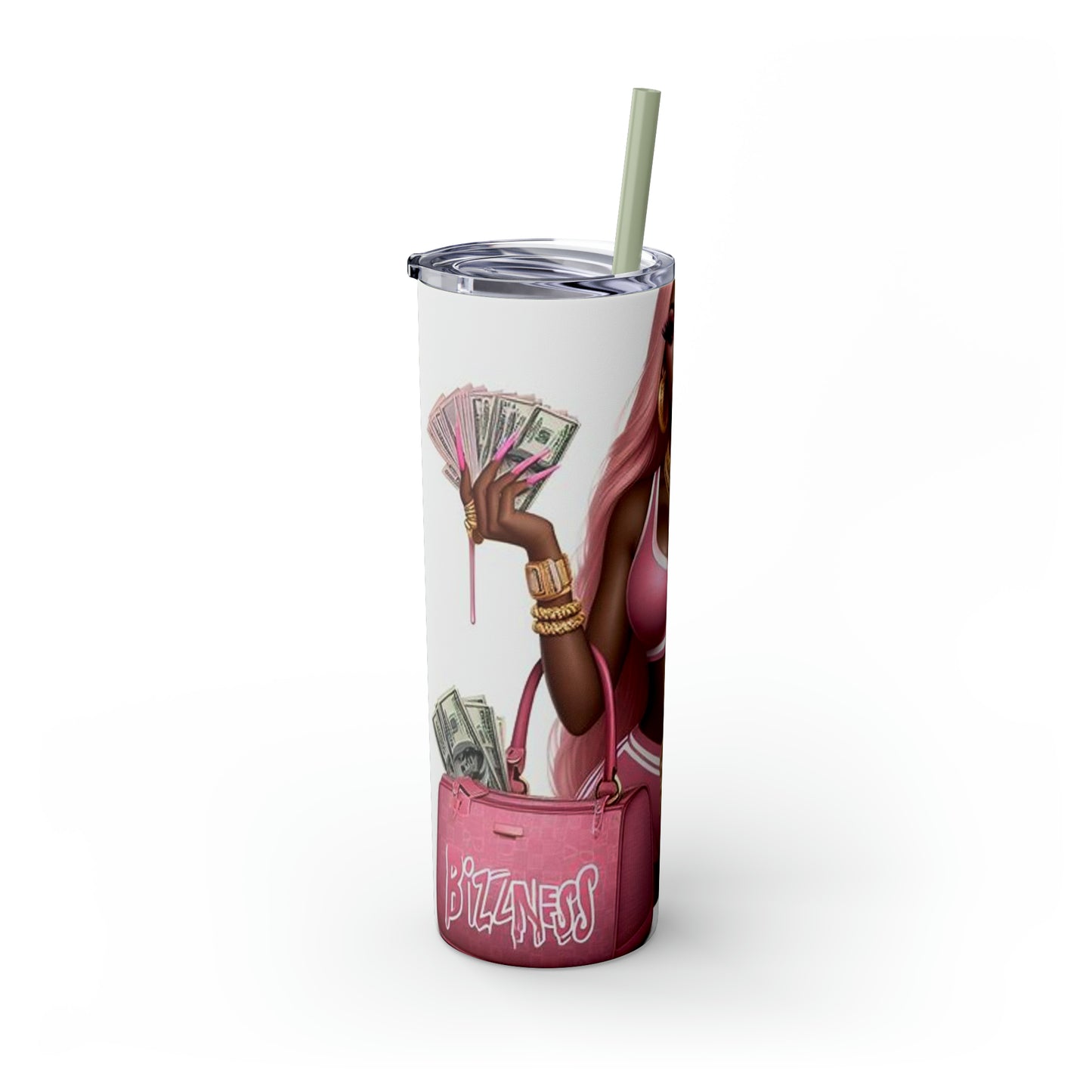 Skinny Tumbler with Straw, 20oz
