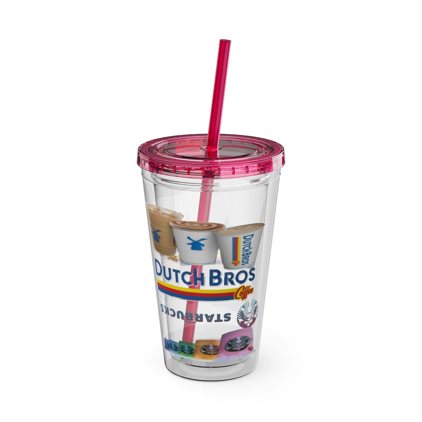 Sunsplash Tumbler with Straw, 16oz