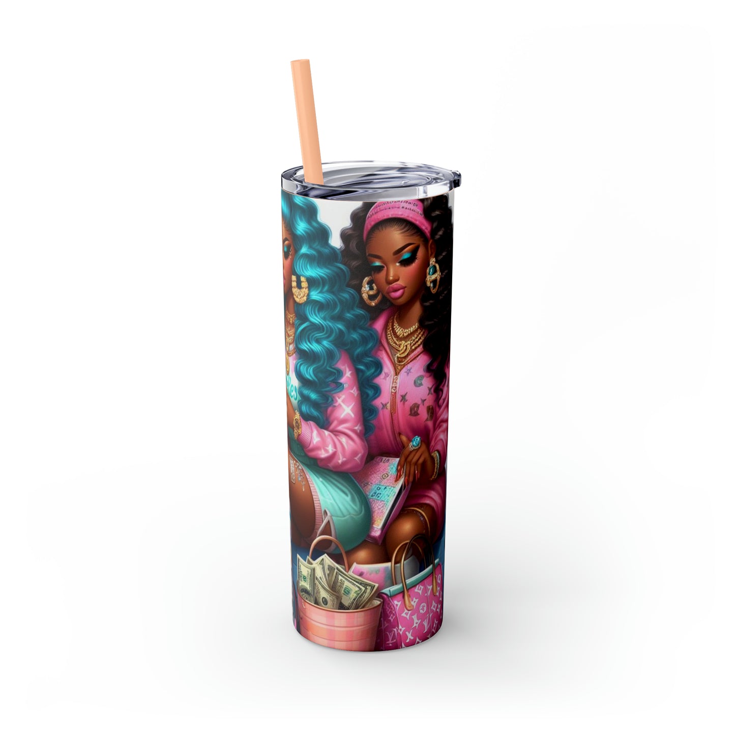 Skinny Tumbler with Straw, 20oz