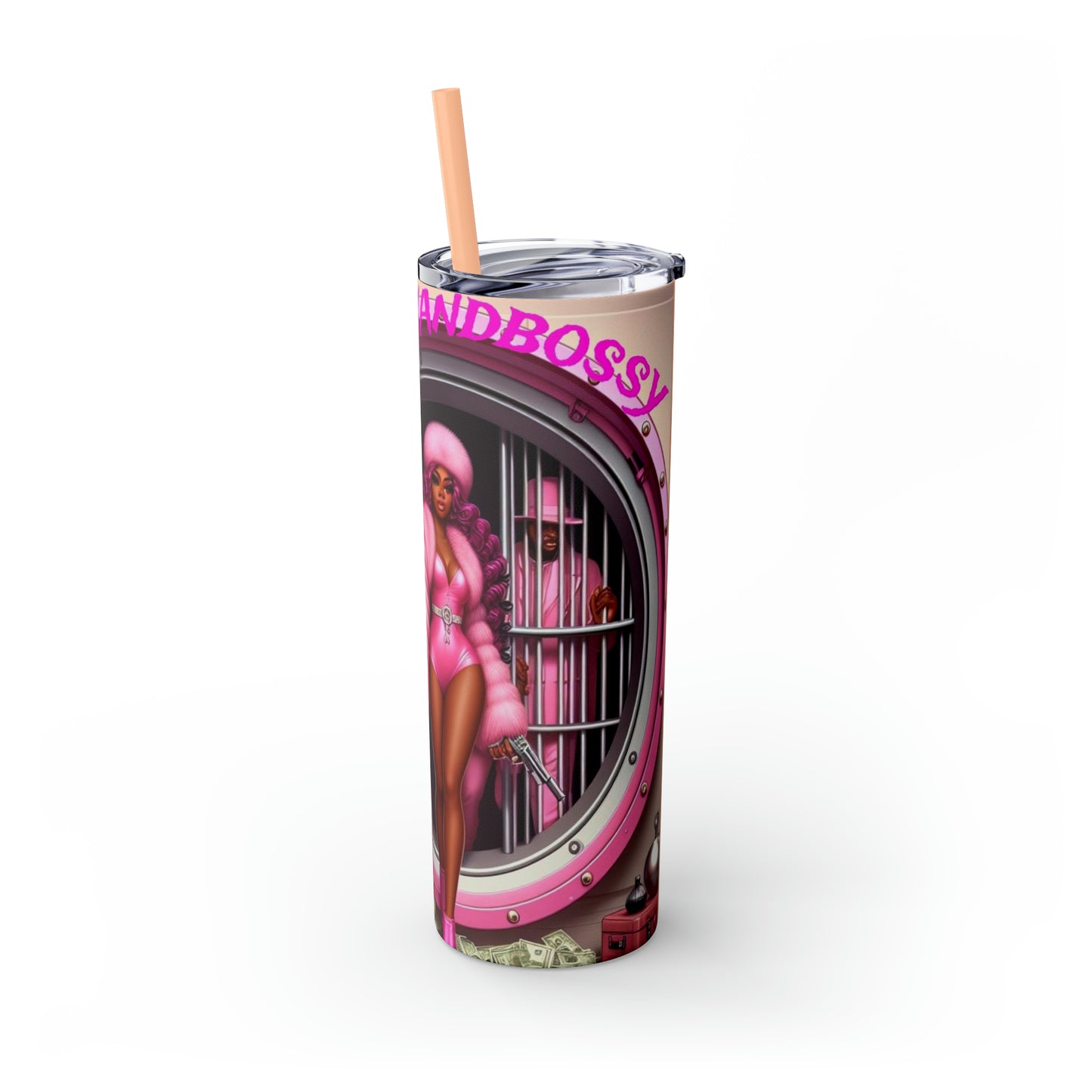 Skinny Tumbler with Straw, 20oz