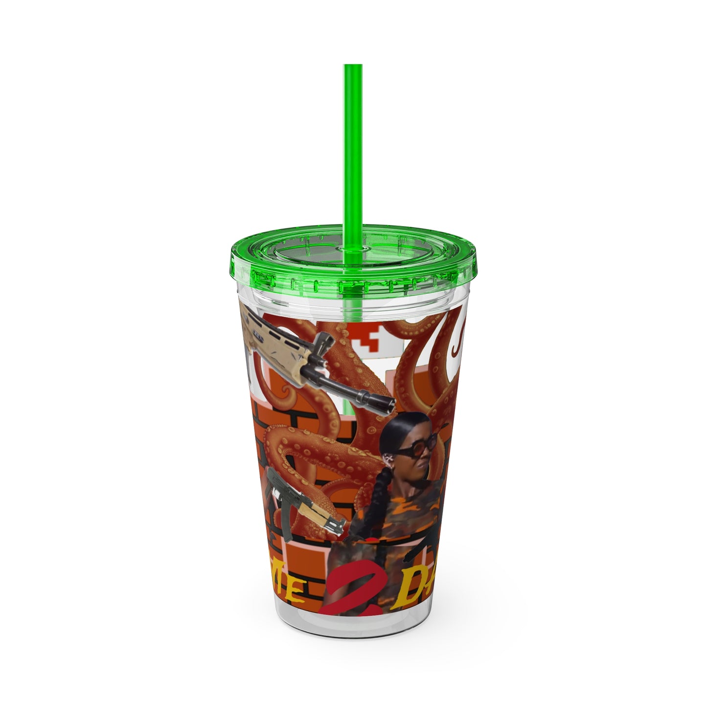 Sunsplash Tumbler with Straw, 16oz