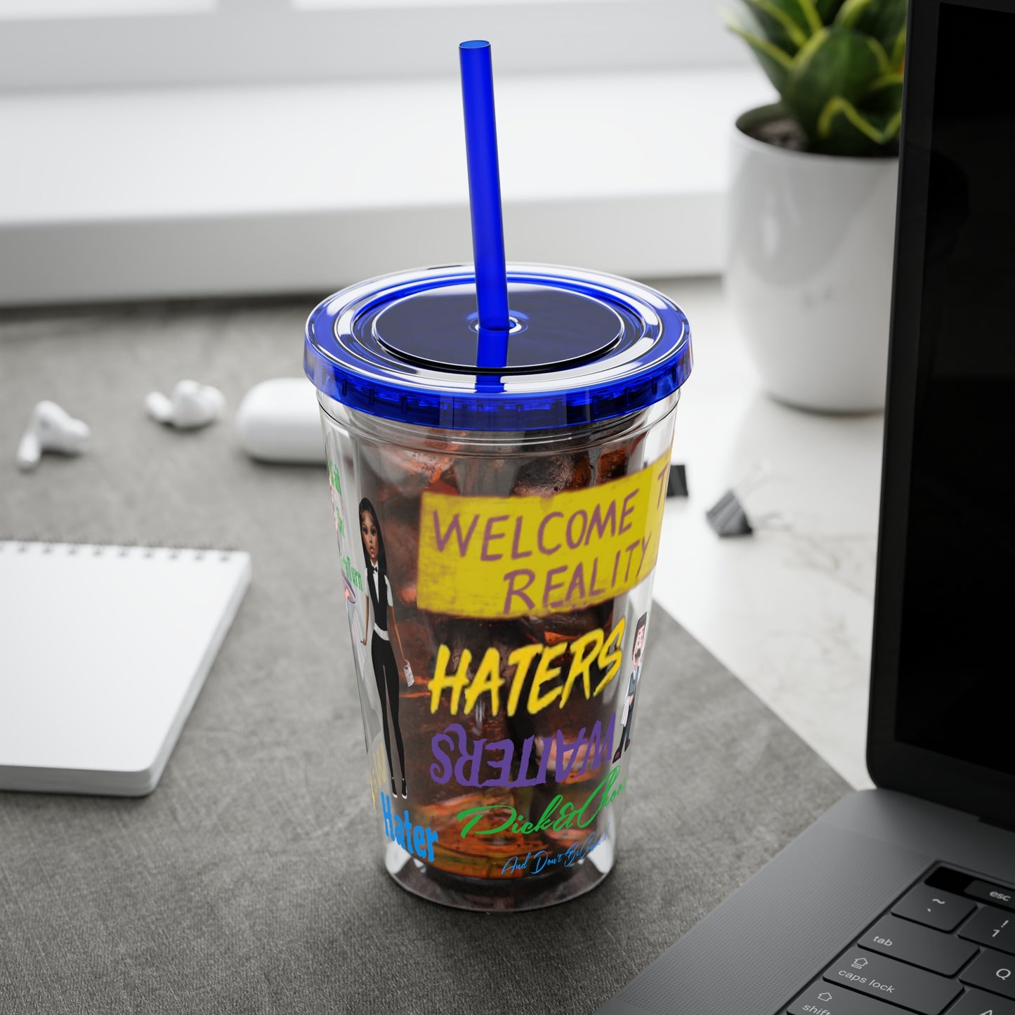 Sunsplash Tumbler with Straw, 16oz