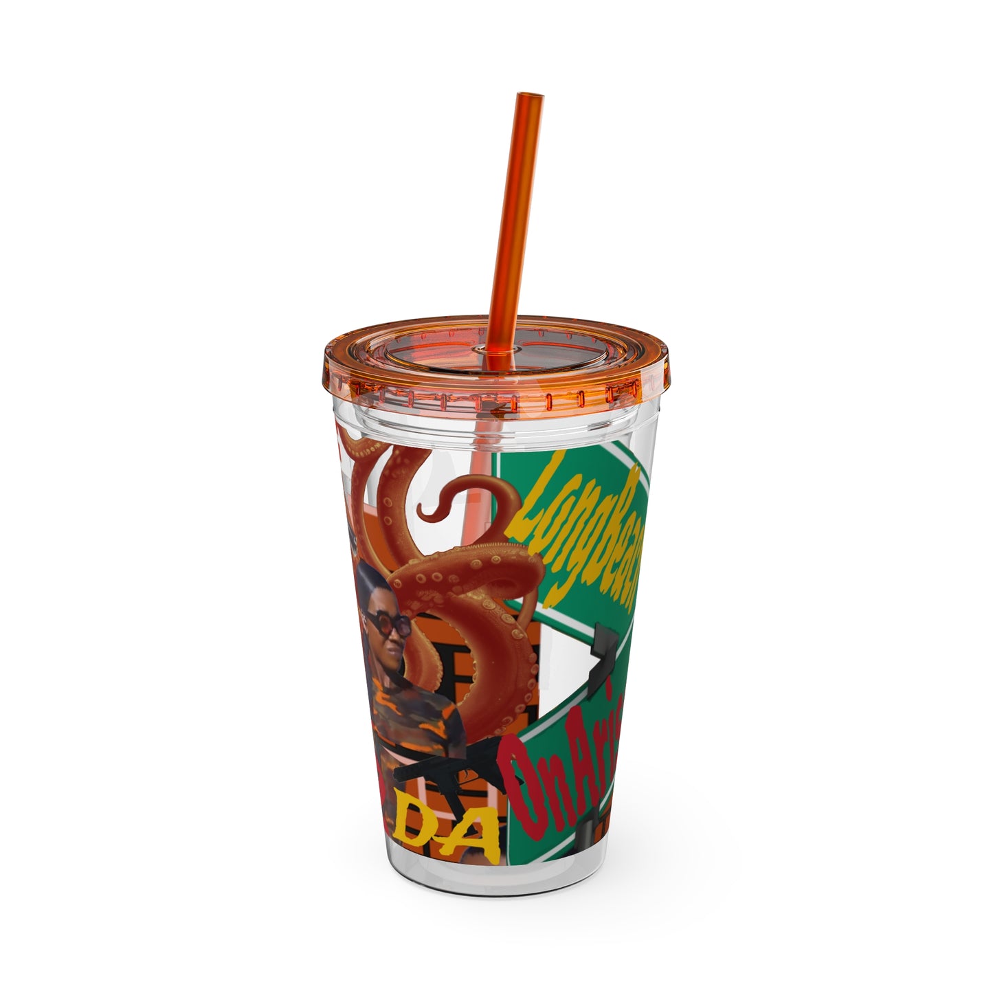 Sunsplash Tumbler with Straw, 16oz