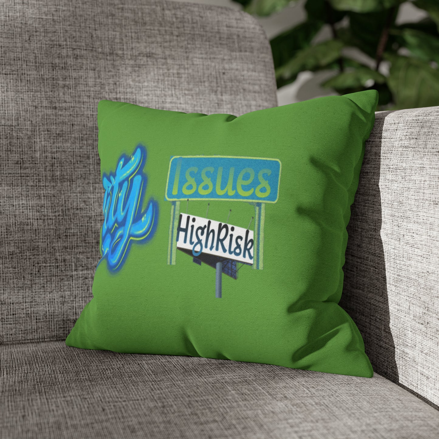 Spun Polyester Square Pillow Case