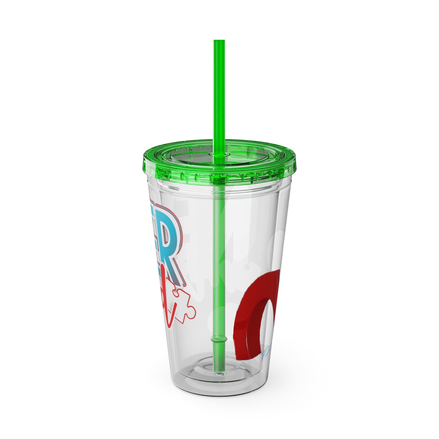 Sunsplash Tumbler with Straw, 16oz
