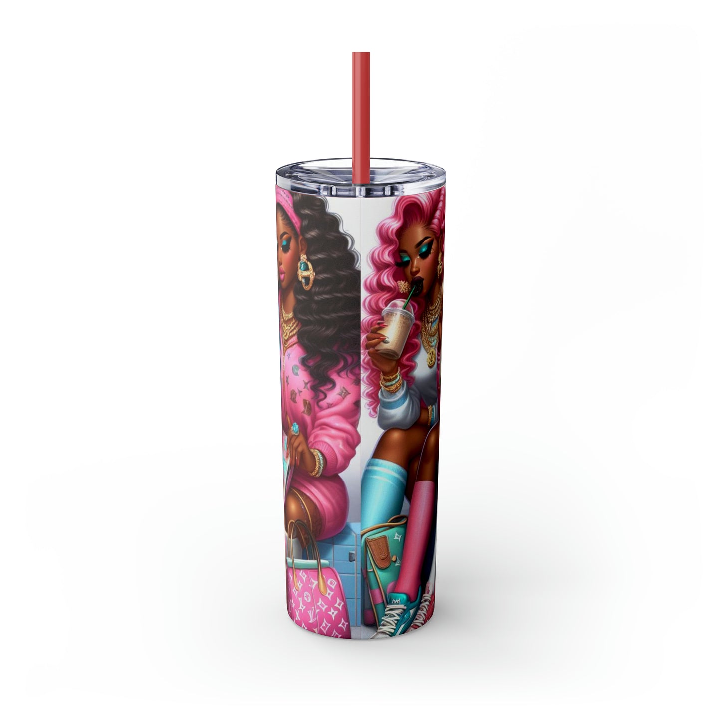 Skinny Tumbler with Straw, 20oz