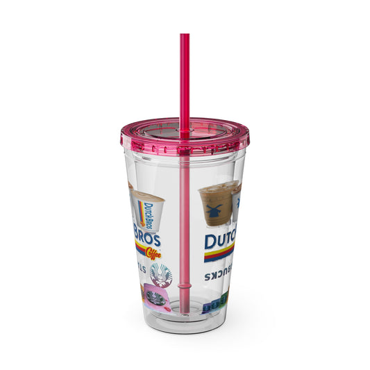 Sunsplash Tumbler with Straw, 16oz