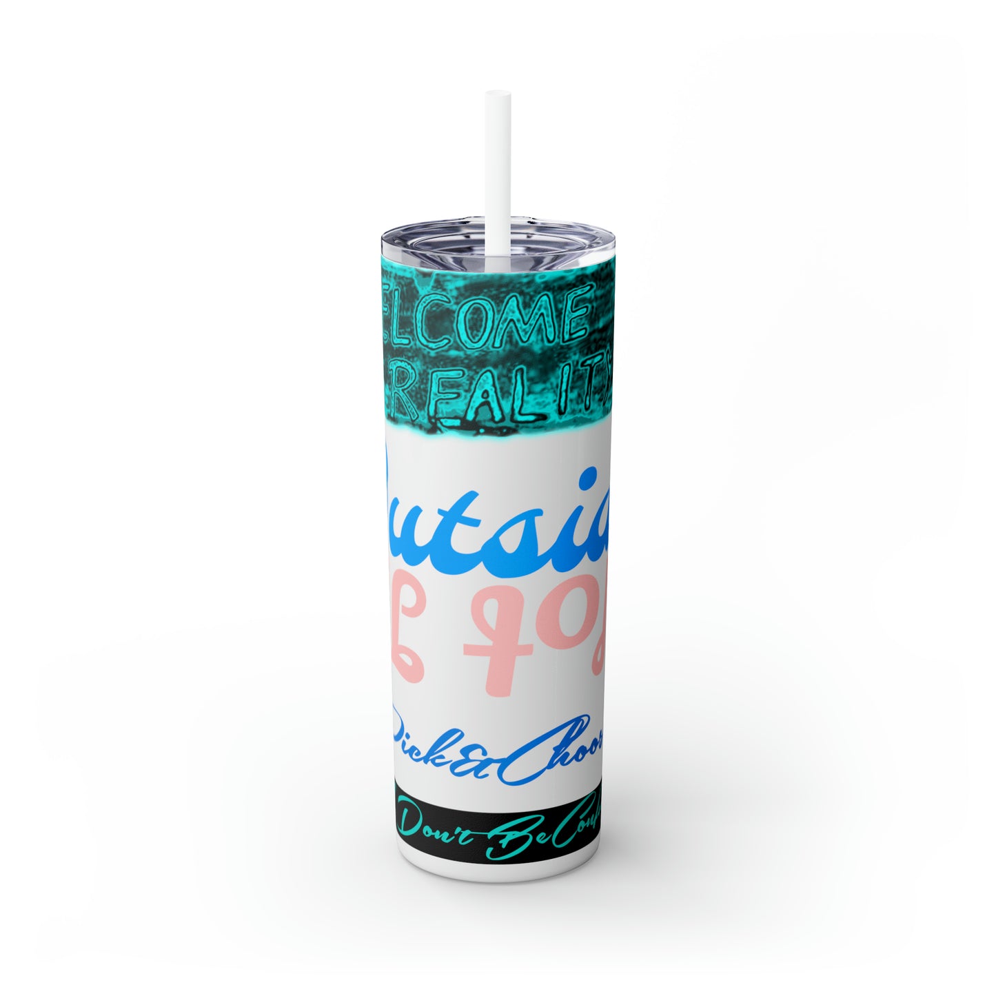 Skinny Tumbler with Straw, 20oz