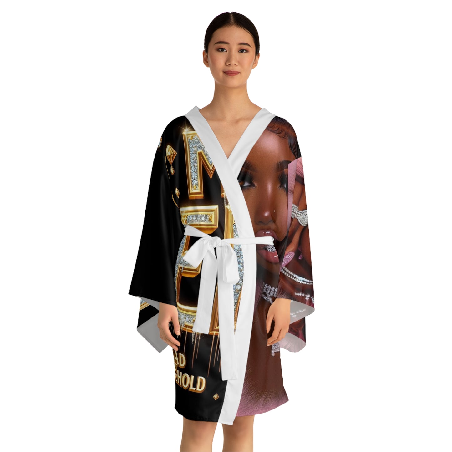 Long Sleeve Kimono Robe (AOP)
