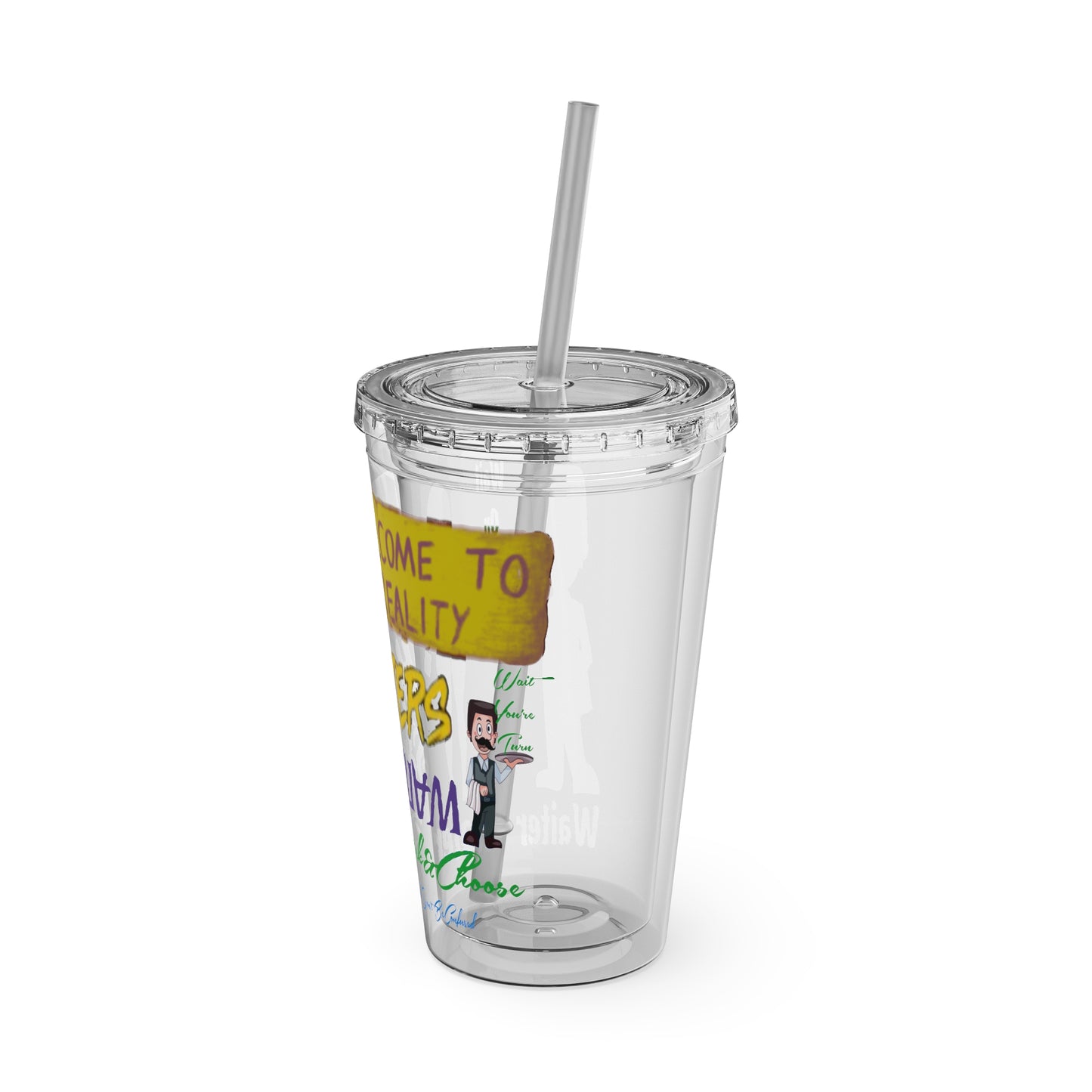 Sunsplash Tumbler with Straw, 16oz