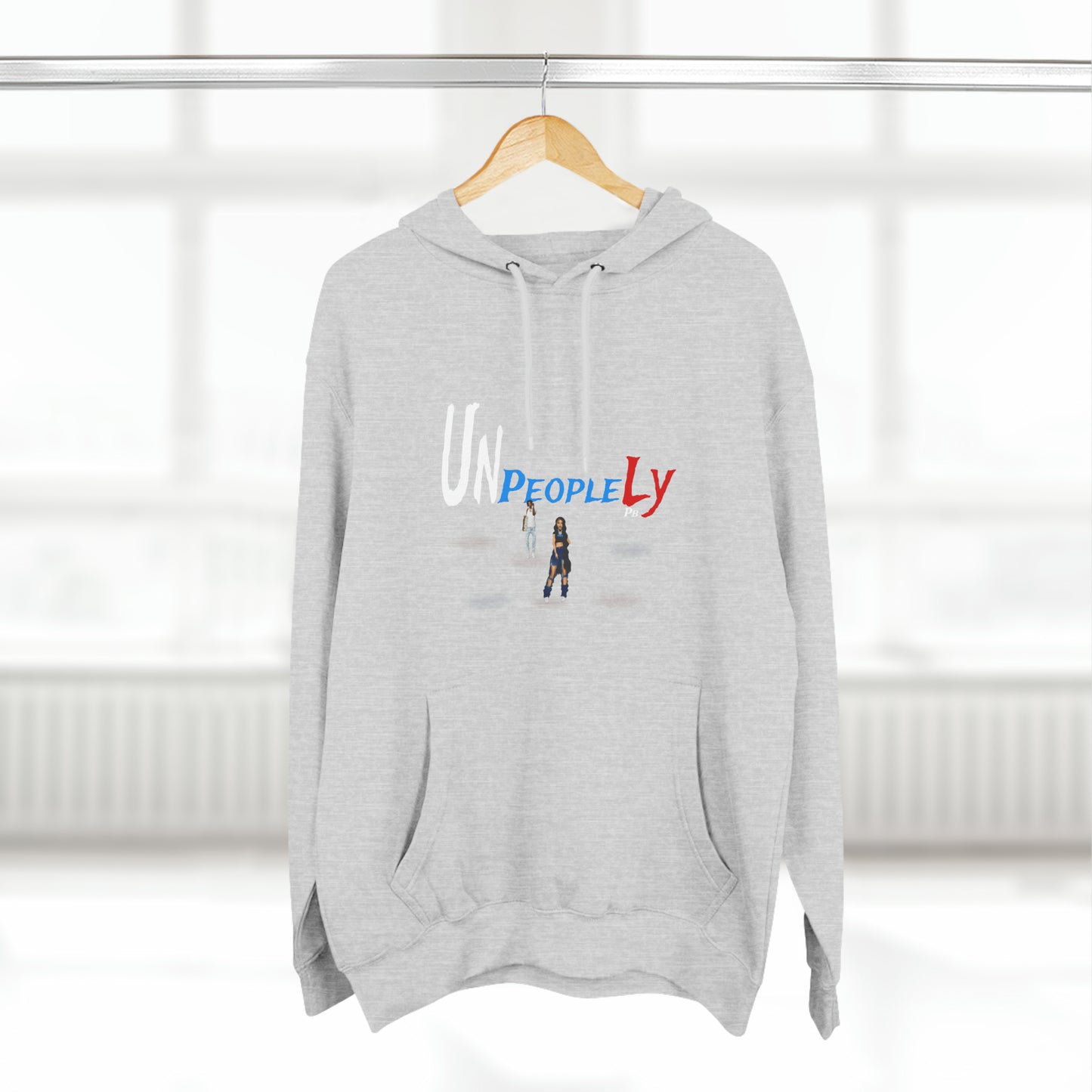Three-Panel Fleece Hoodie