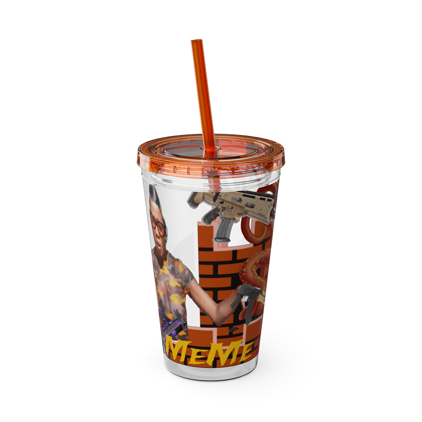 Sunsplash Tumbler with Straw, 16oz