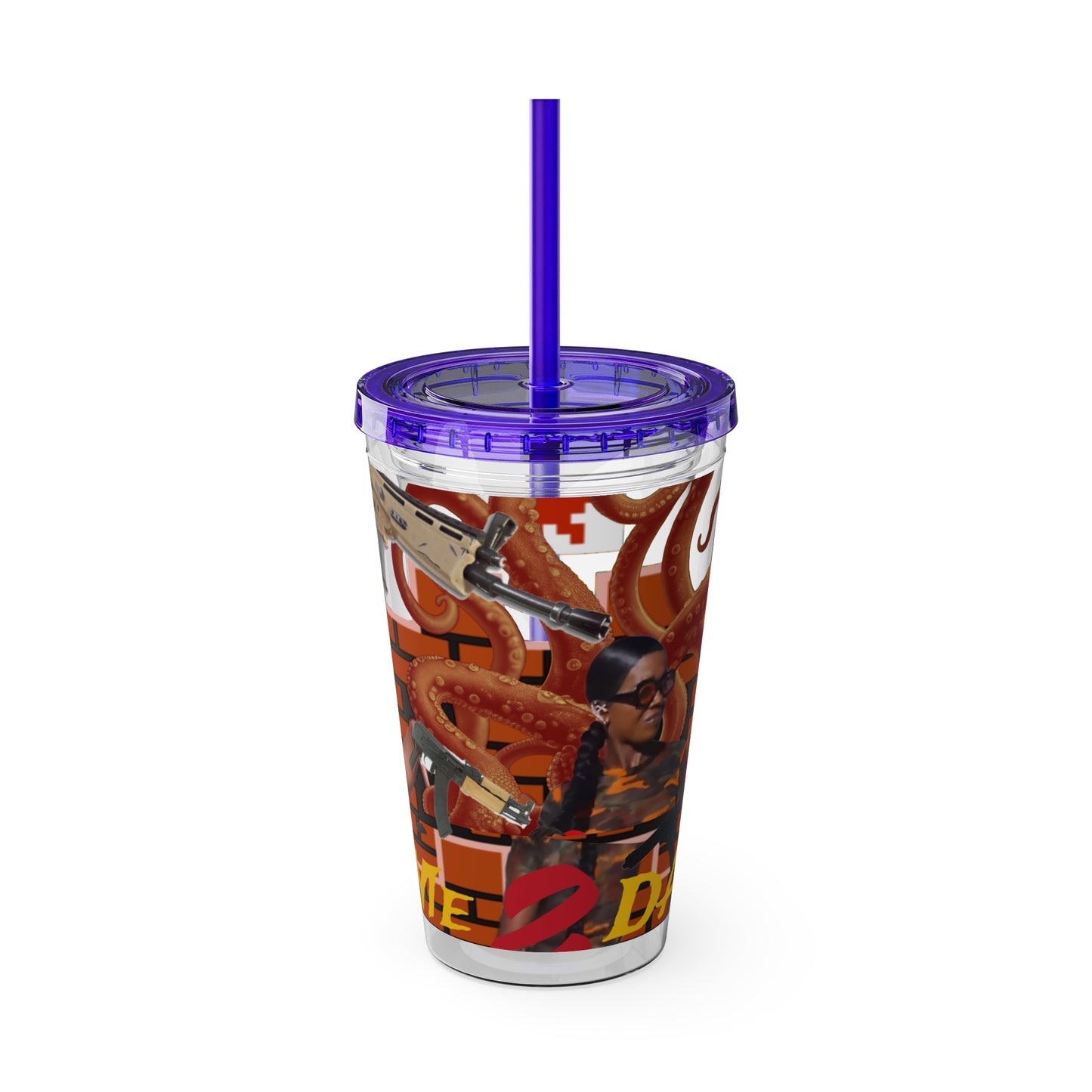 Sunsplash Tumbler with Straw, 16oz
