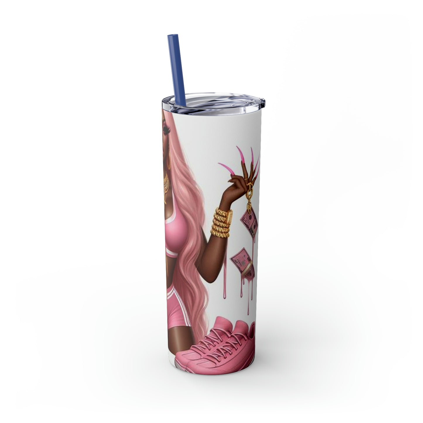 Skinny Tumbler with Straw, 20oz