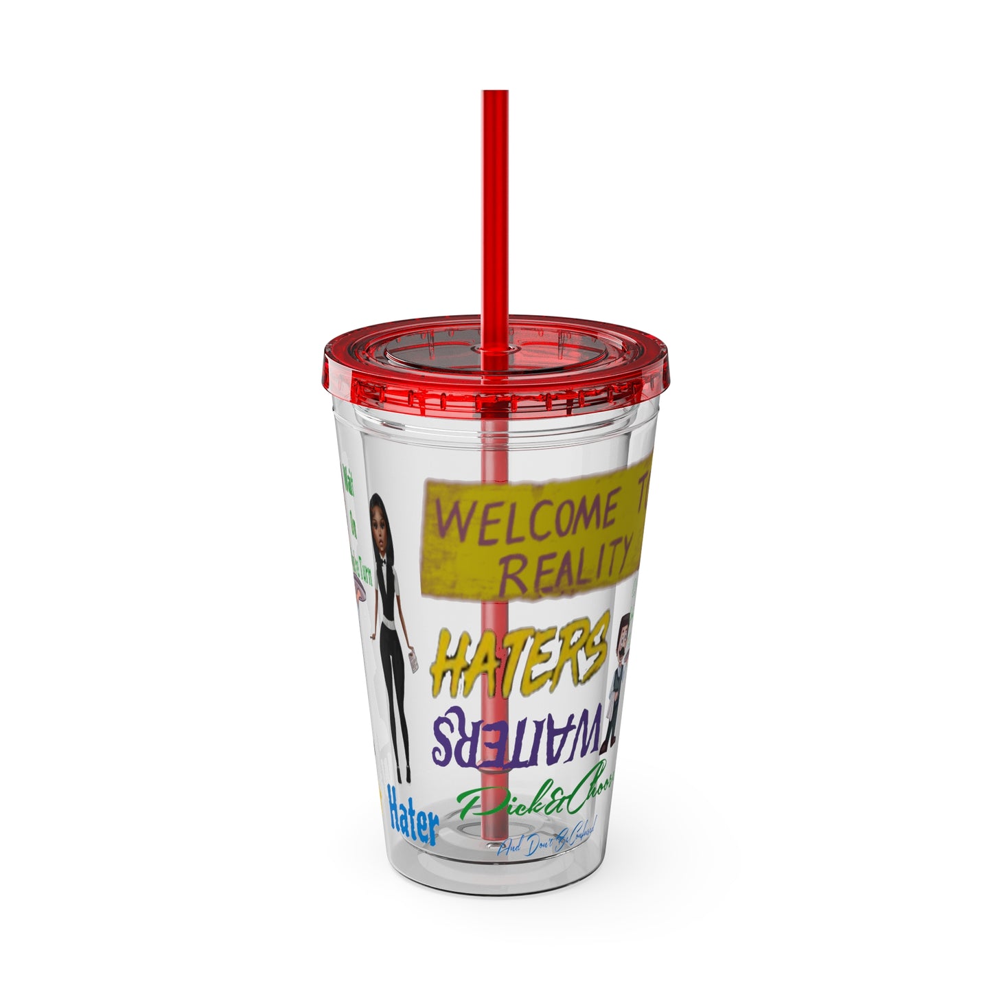 Sunsplash Tumbler with Straw, 16oz