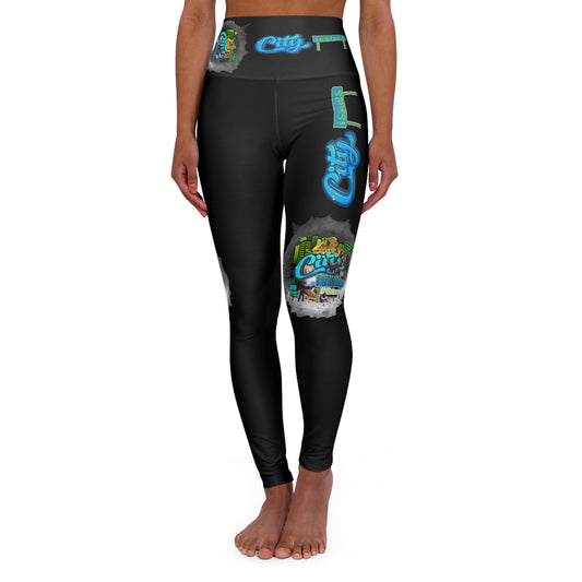High Waisted Yoga Leggings (AOP)