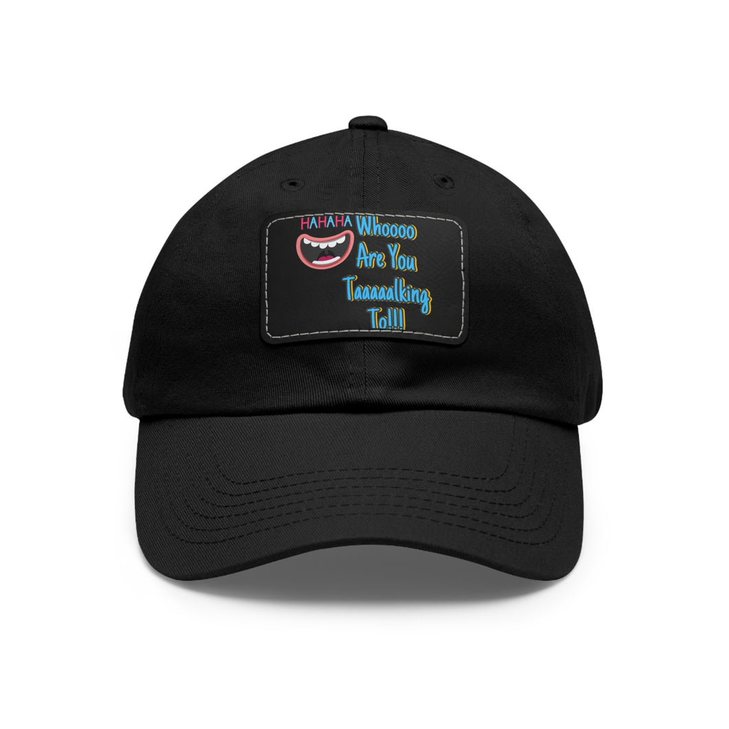 Dad Hat with Leather Patch (Rectangle)