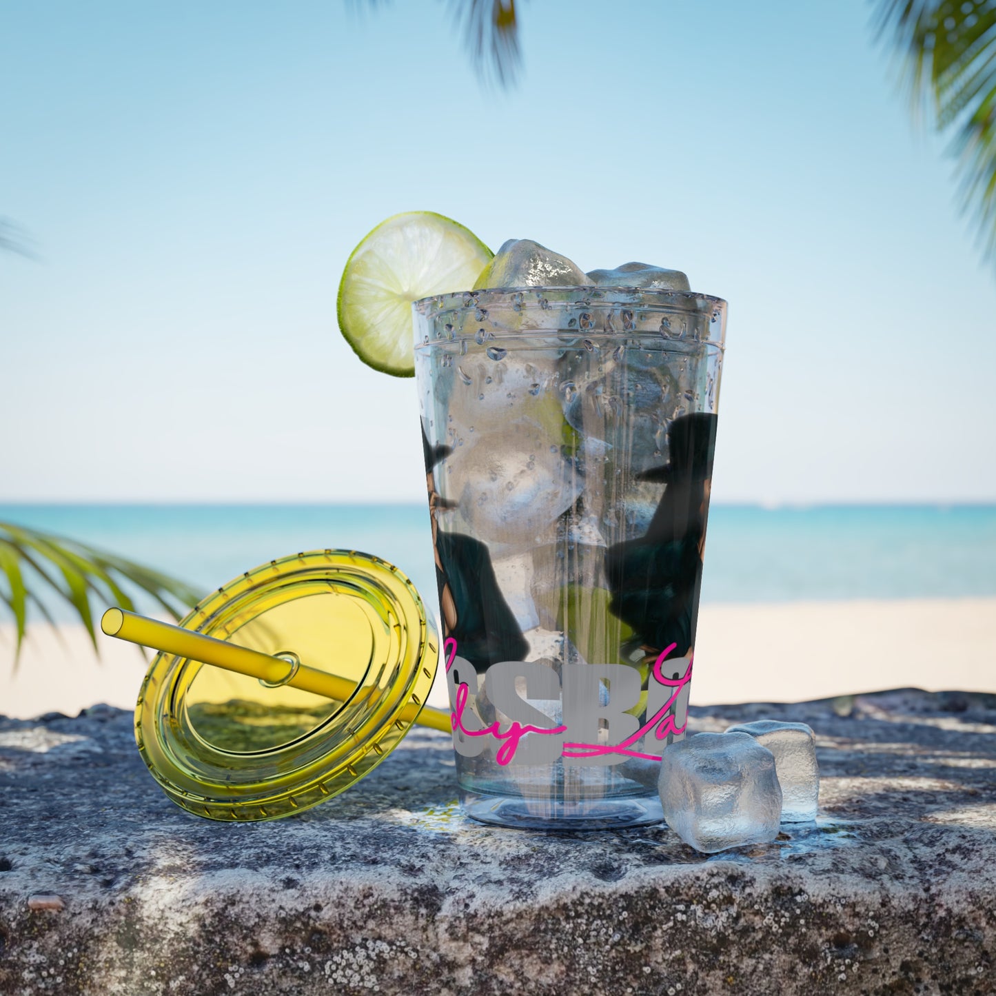 Sunsplash Tumbler with Straw, 16oz