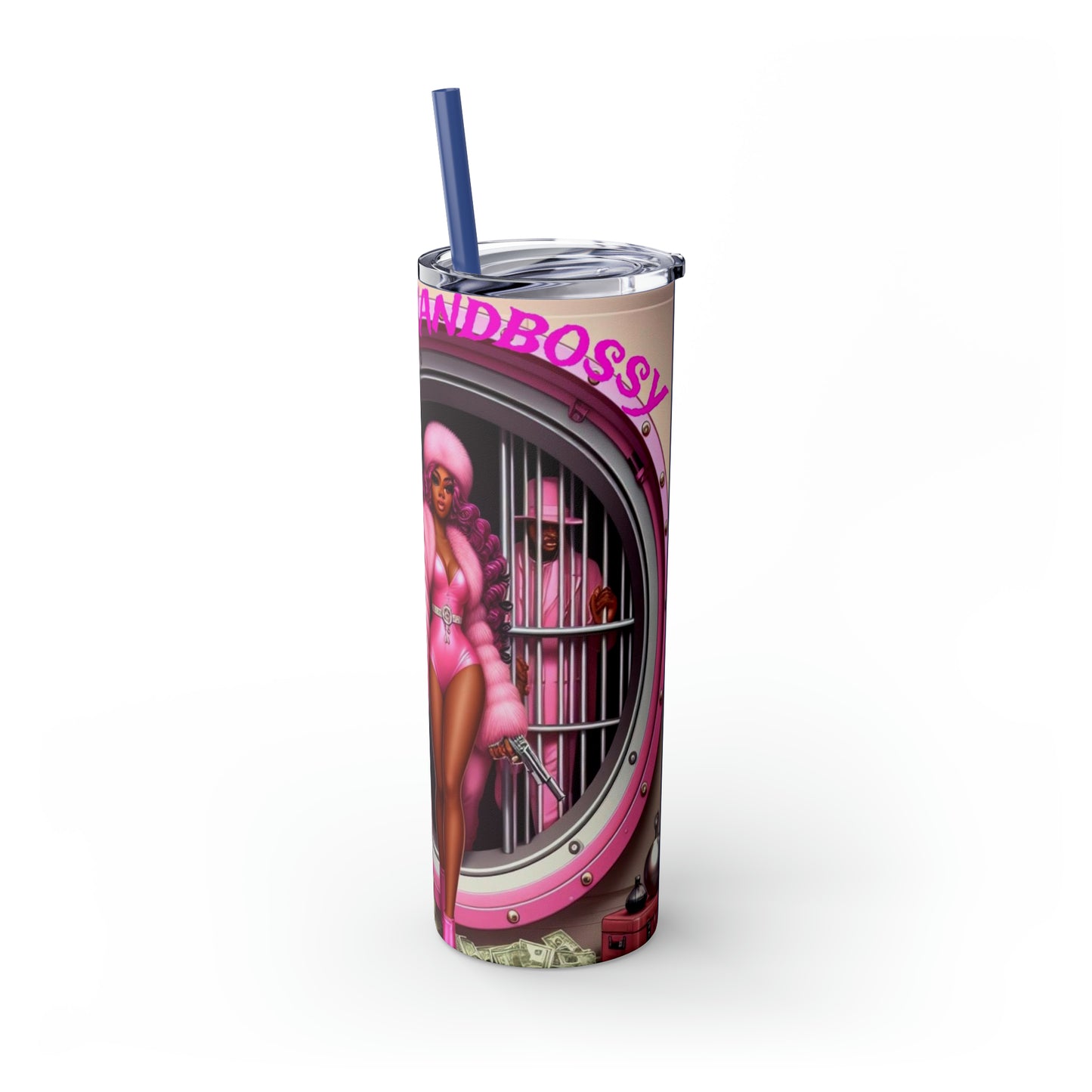 Skinny Tumbler with Straw, 20oz