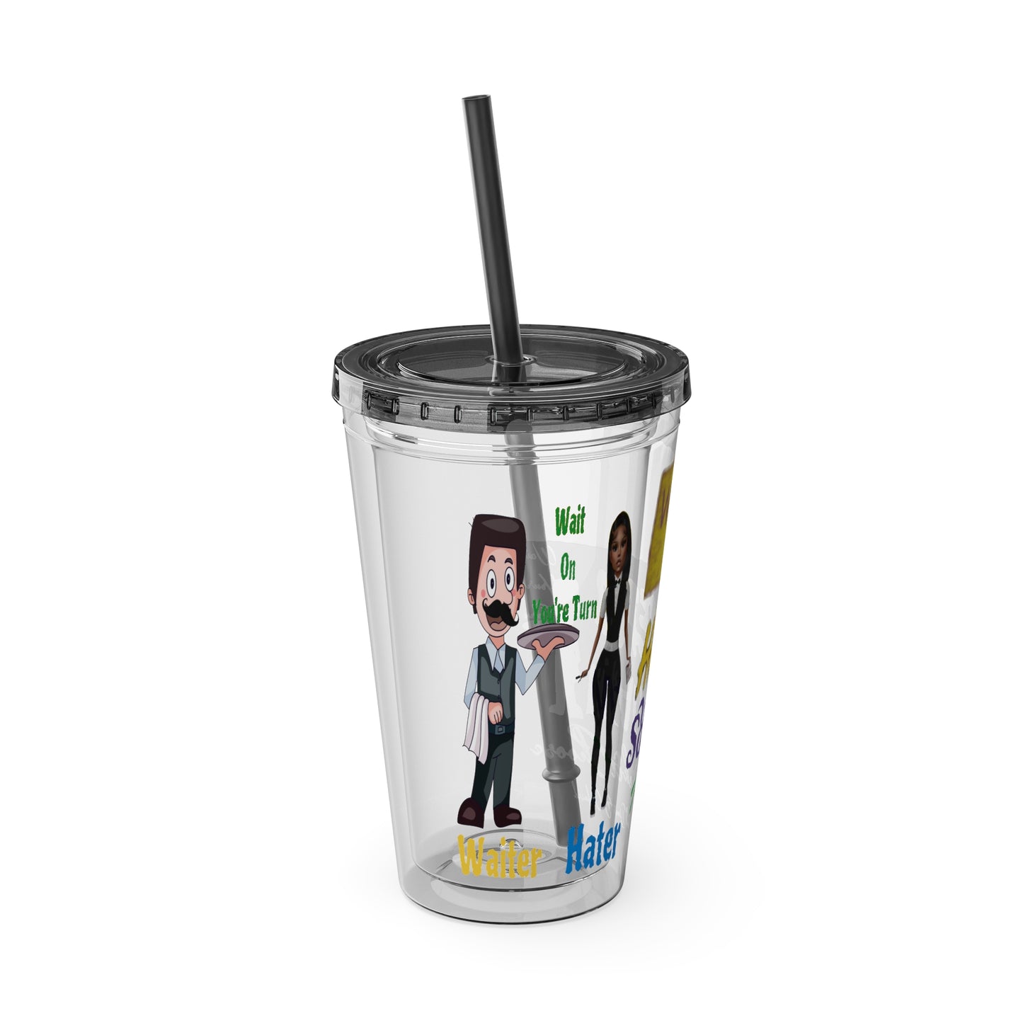 Sunsplash Tumbler with Straw, 16oz
