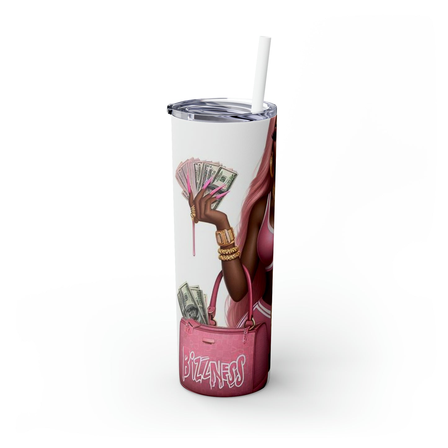 Skinny Tumbler with Straw, 20oz