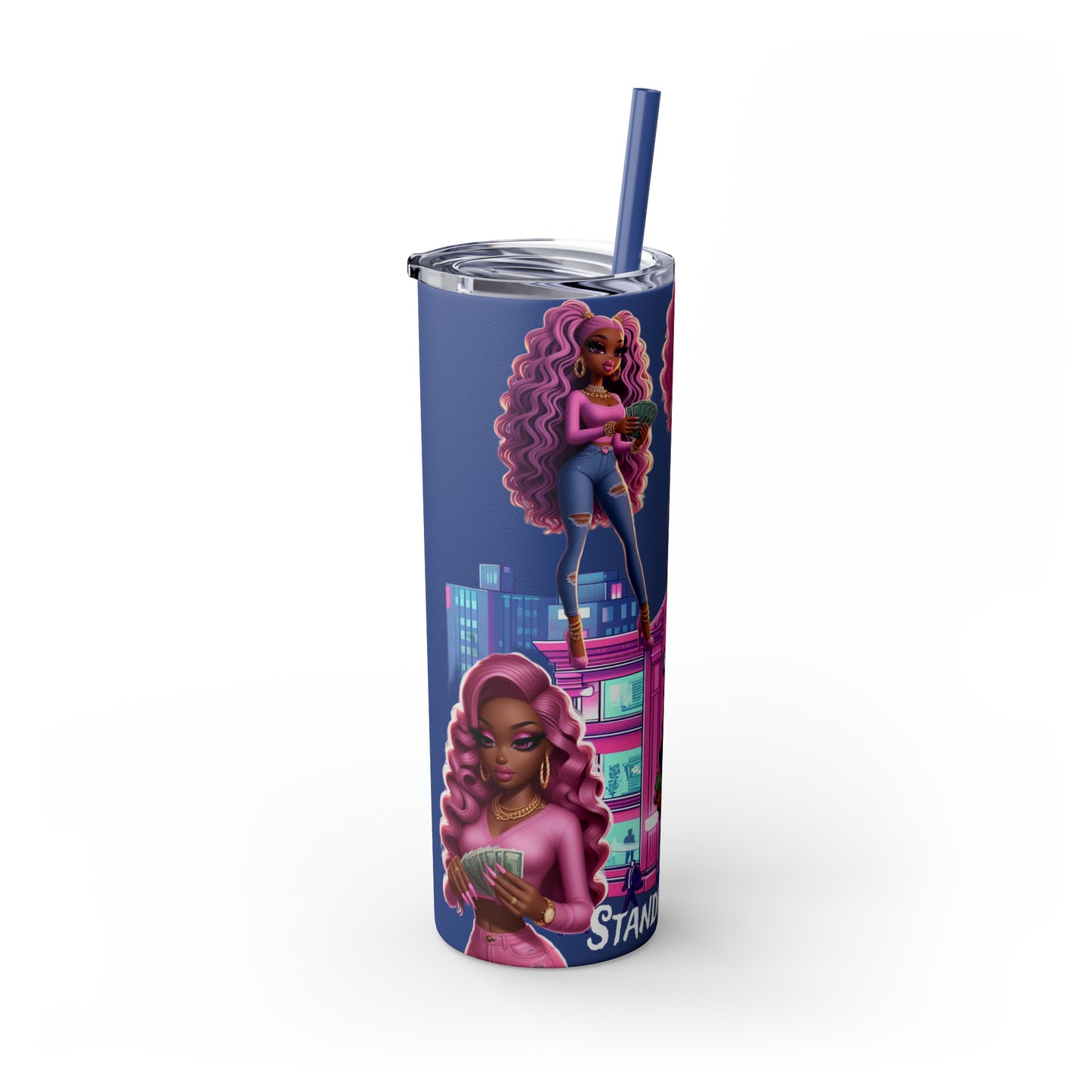 Skinny Tumbler with Straw, 20oz