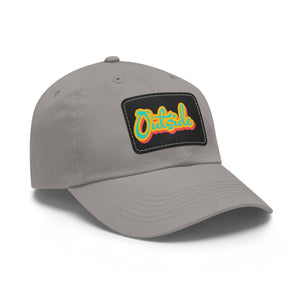 Dad Hat with Leather Patch (Rectangle)