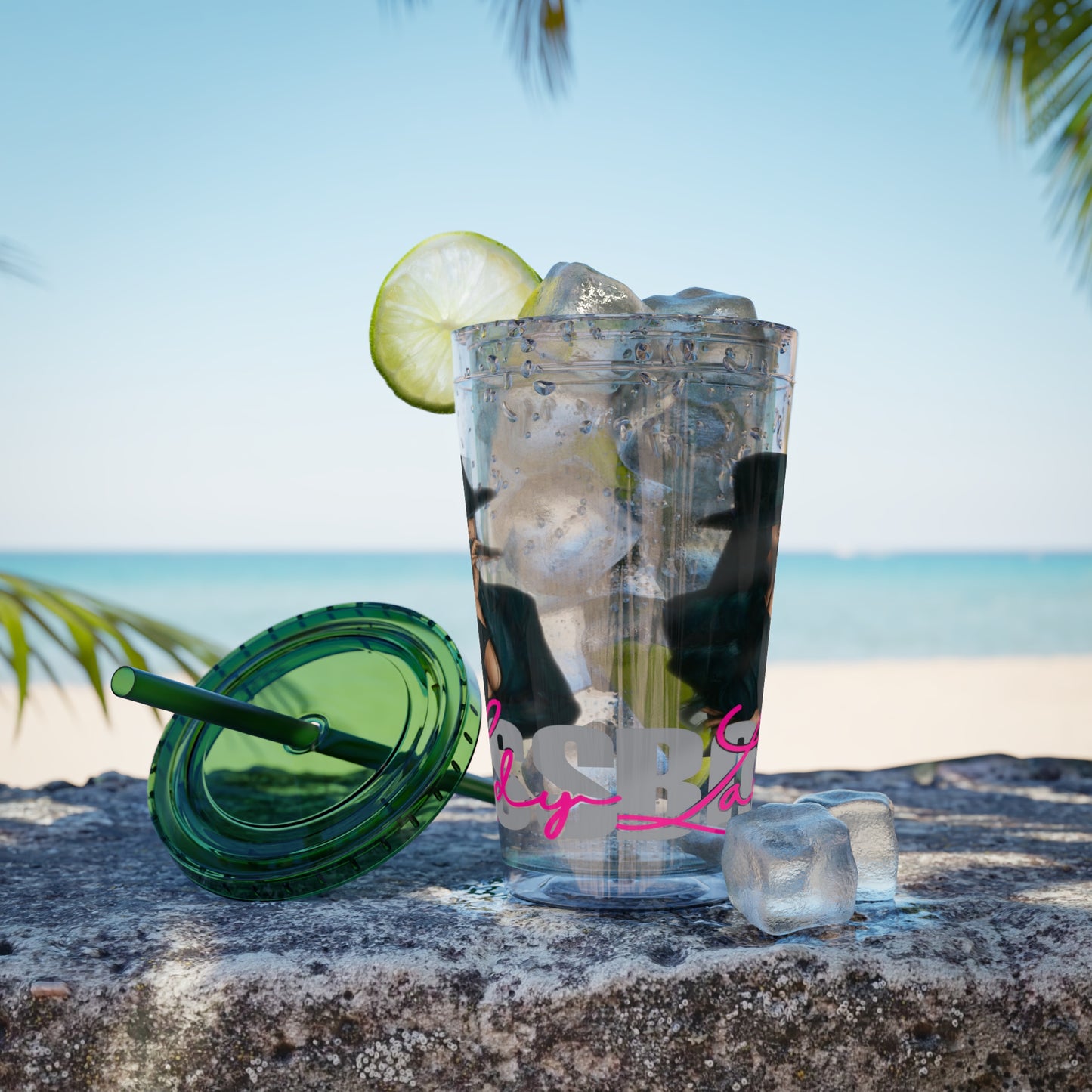 Sunsplash Tumbler with Straw, 16oz