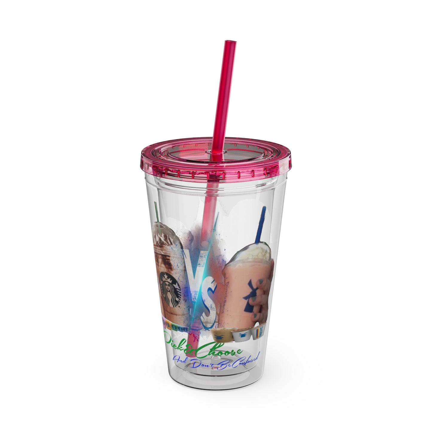 Sunsplash Tumbler with Straw, 16oz